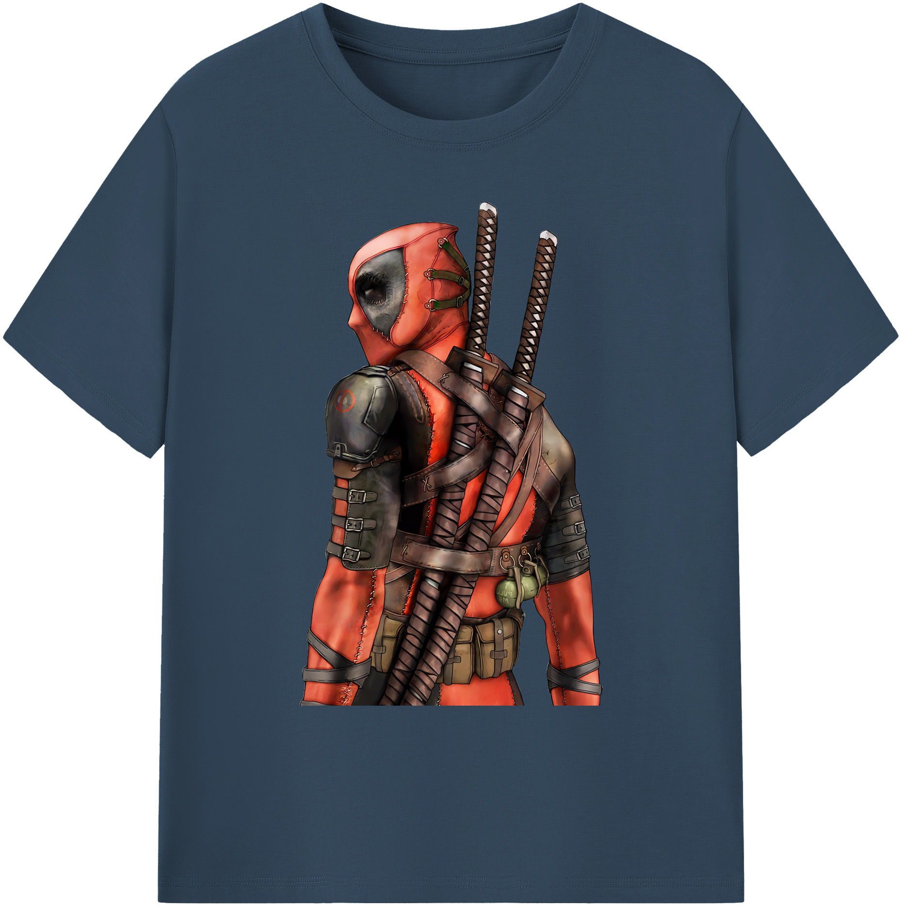 （画像用） Deadpool デッドプール 綿100％ メンズ半袖Tシャツ｜肌触りやわらか＆通気性