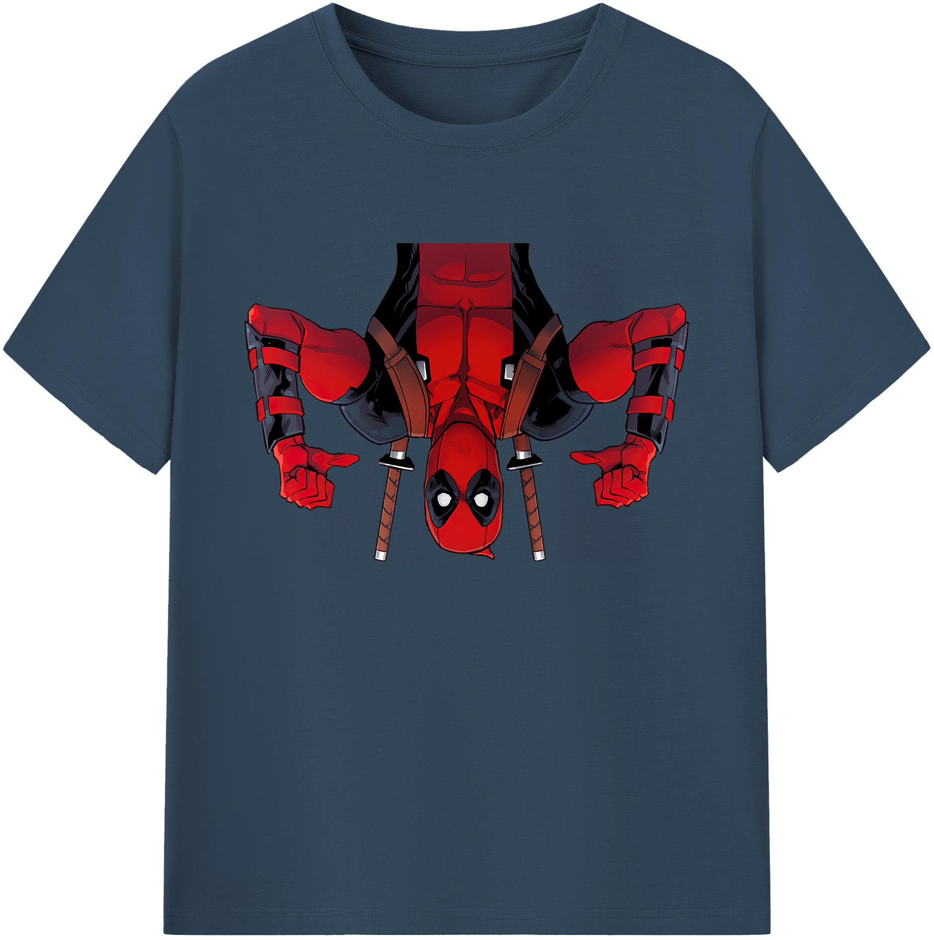 （画像用） Deadpool デッドプール 綿100％ メンズ半袖Tシャツ｜肌触りやわらか＆通気性