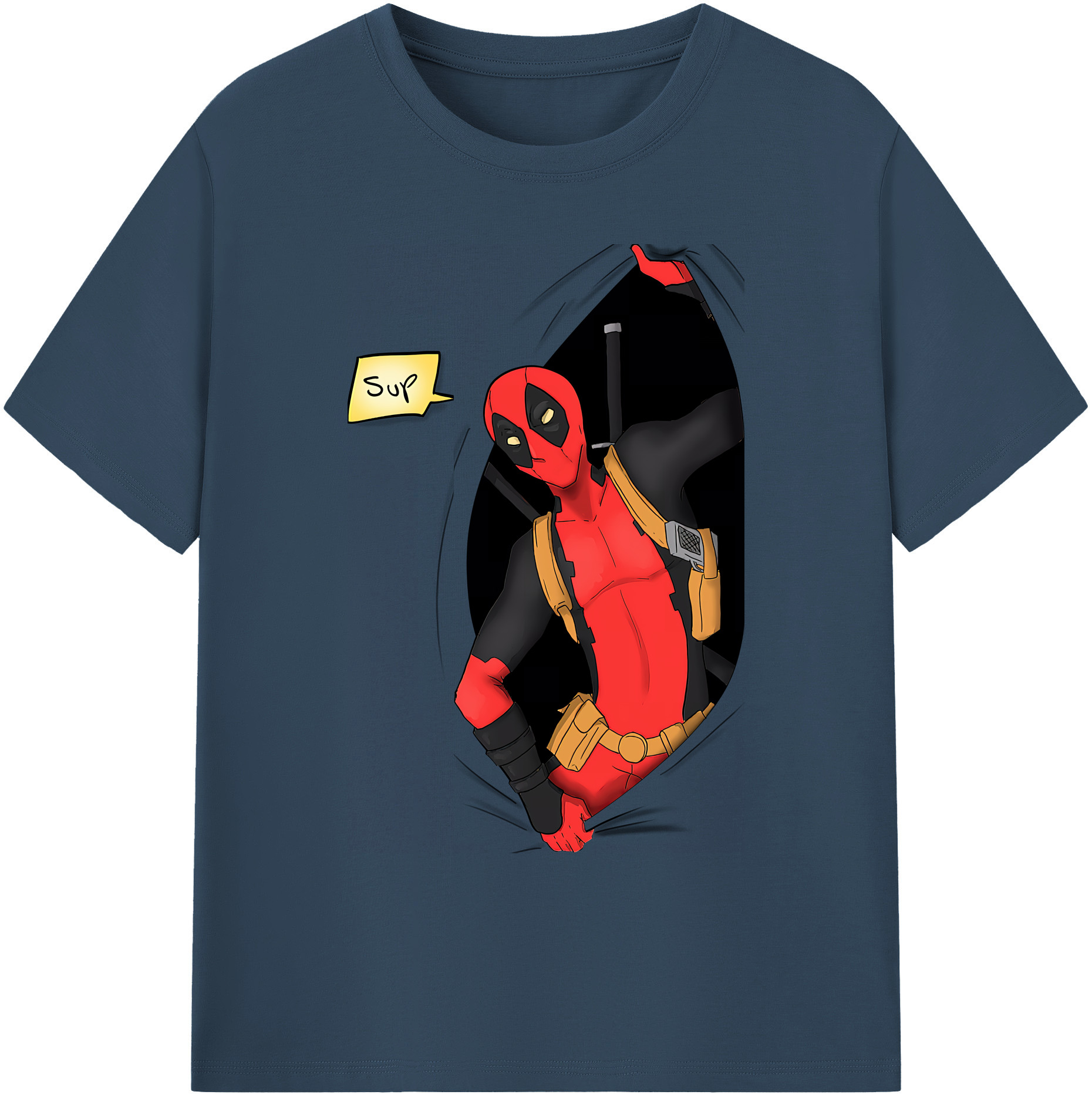（画像用） Deadpool デッドプール 綿100％ メンズ半袖Tシャツ｜肌触りやわらか＆通気性