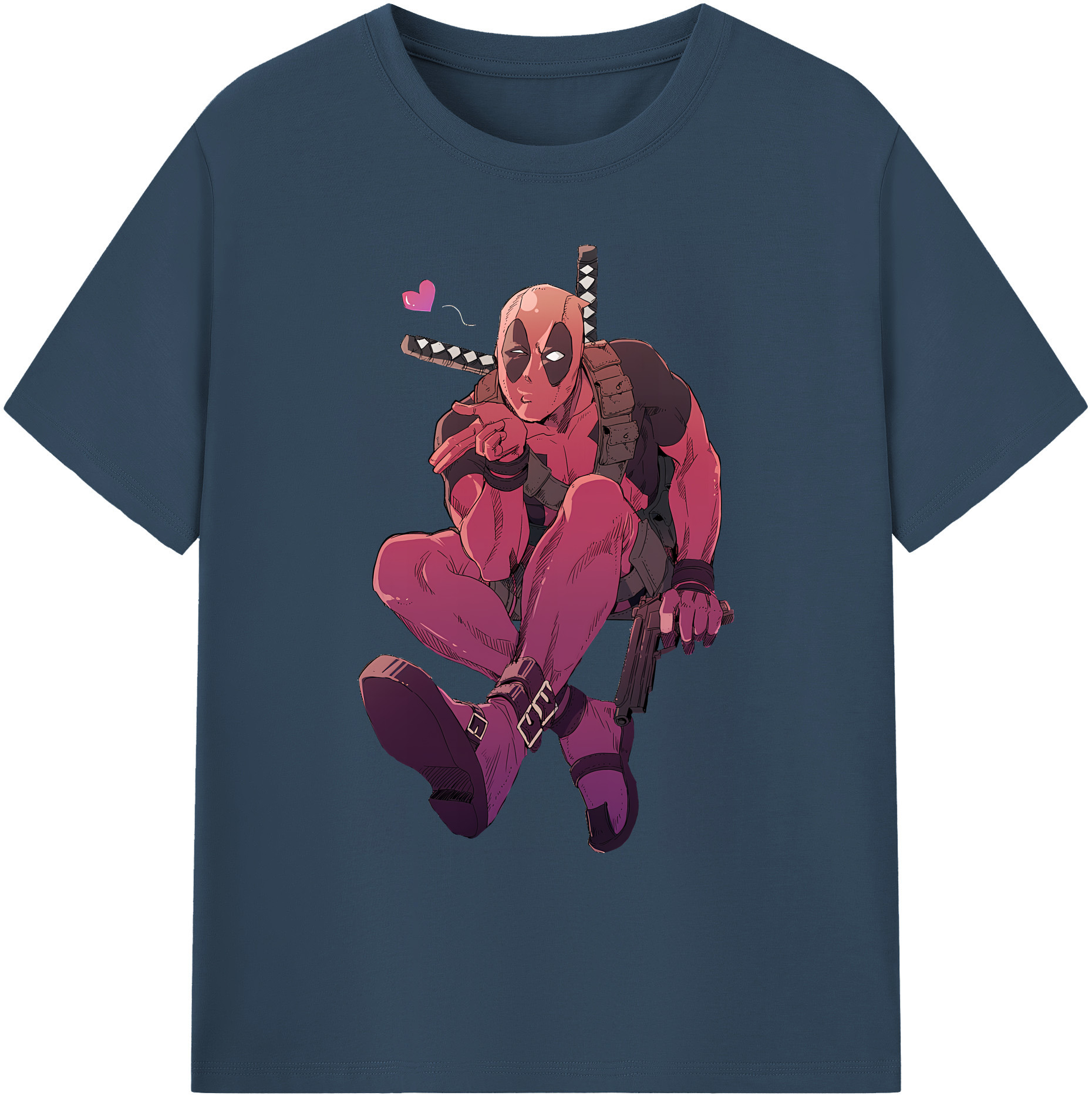 （画像用） Deadpool デッドプール 綿100％ メンズ半袖Tシャツ｜肌触りやわらか＆通気性