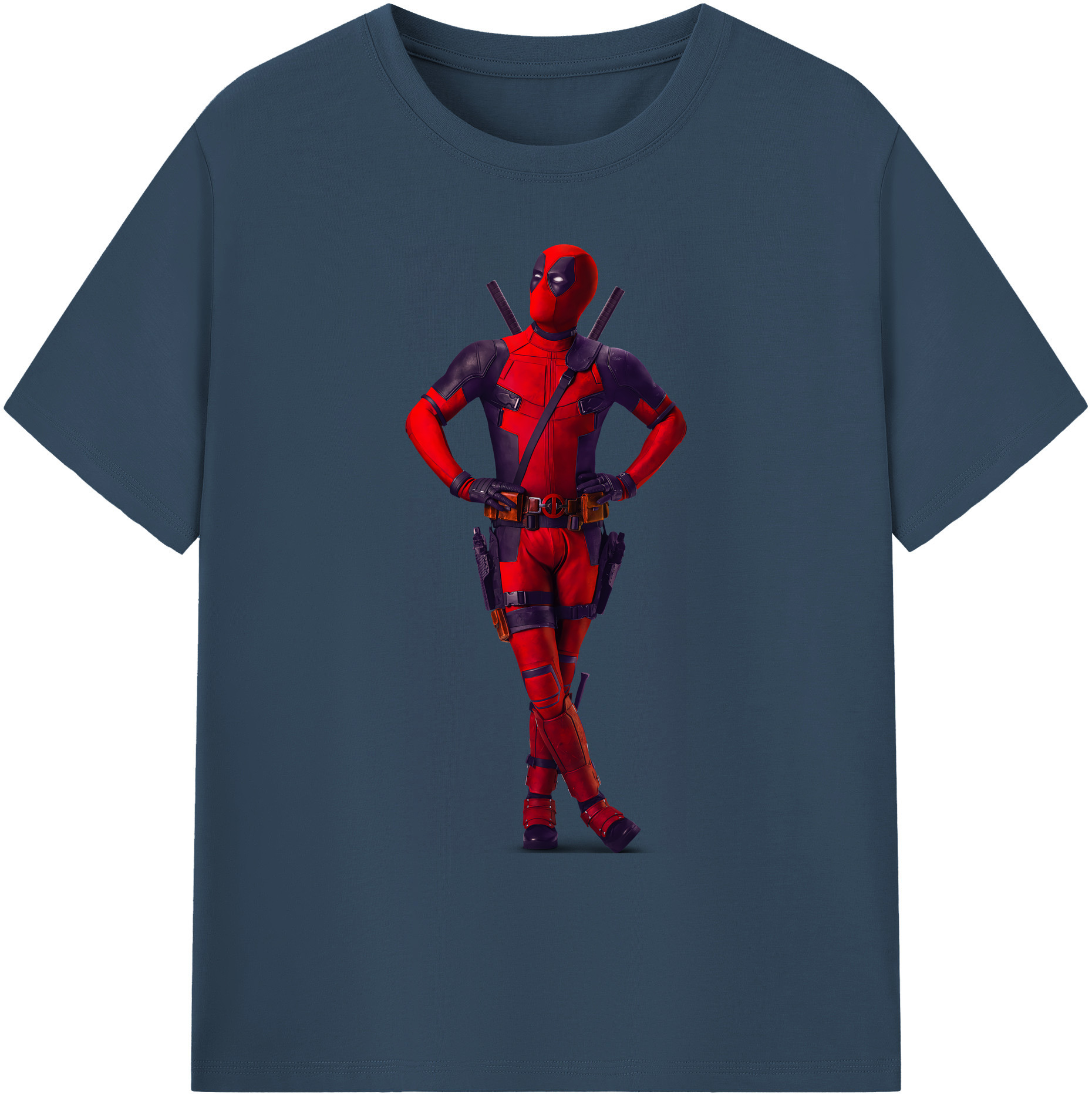 （画像用） Deadpool デッドプール 綿100％ メンズ半袖Tシャツ｜肌触りやわらか＆通気性