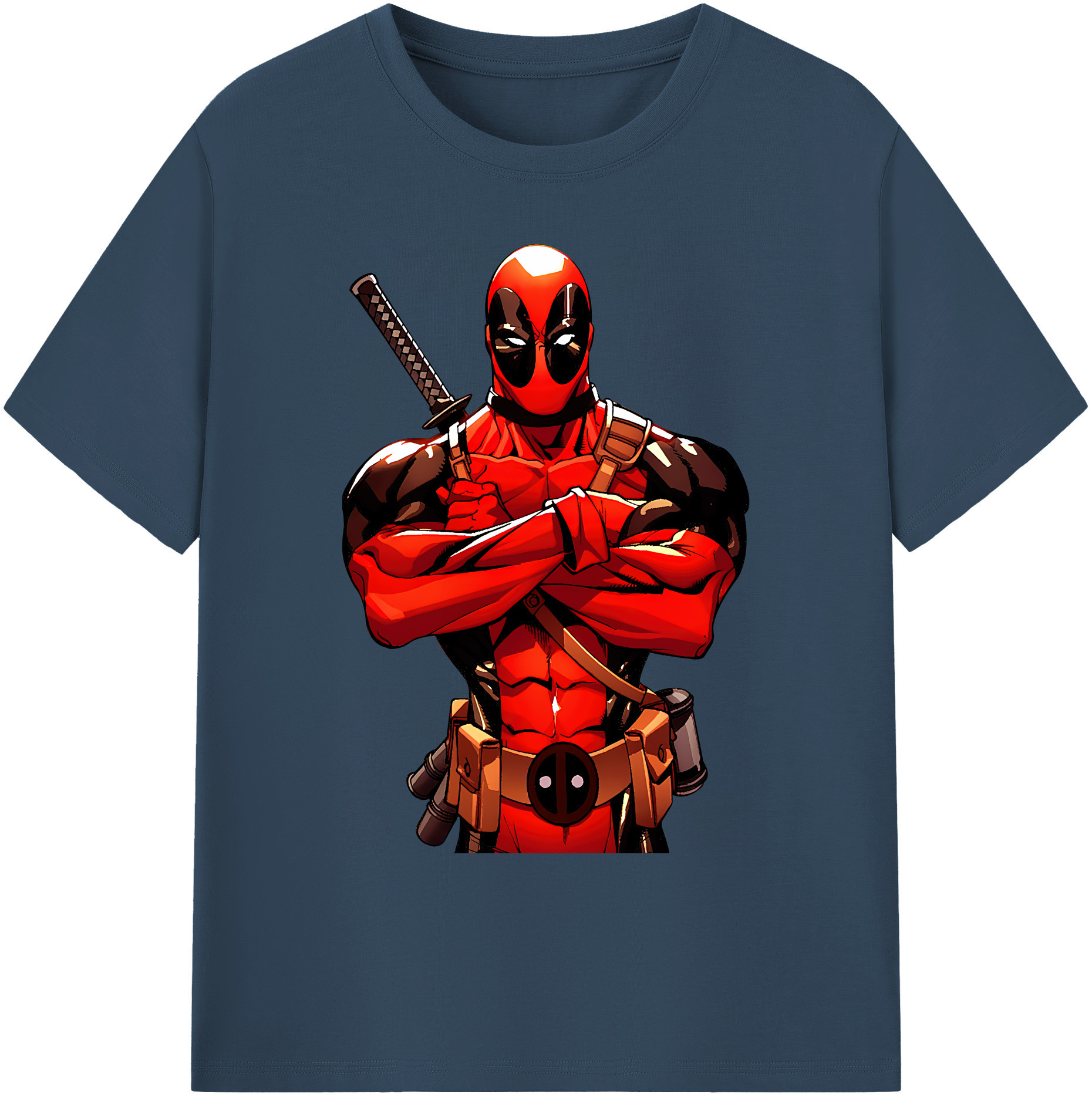 （画像用） Deadpool デッドプール 綿100％ メンズ半袖Tシャツ｜肌触りやわらか＆通気性