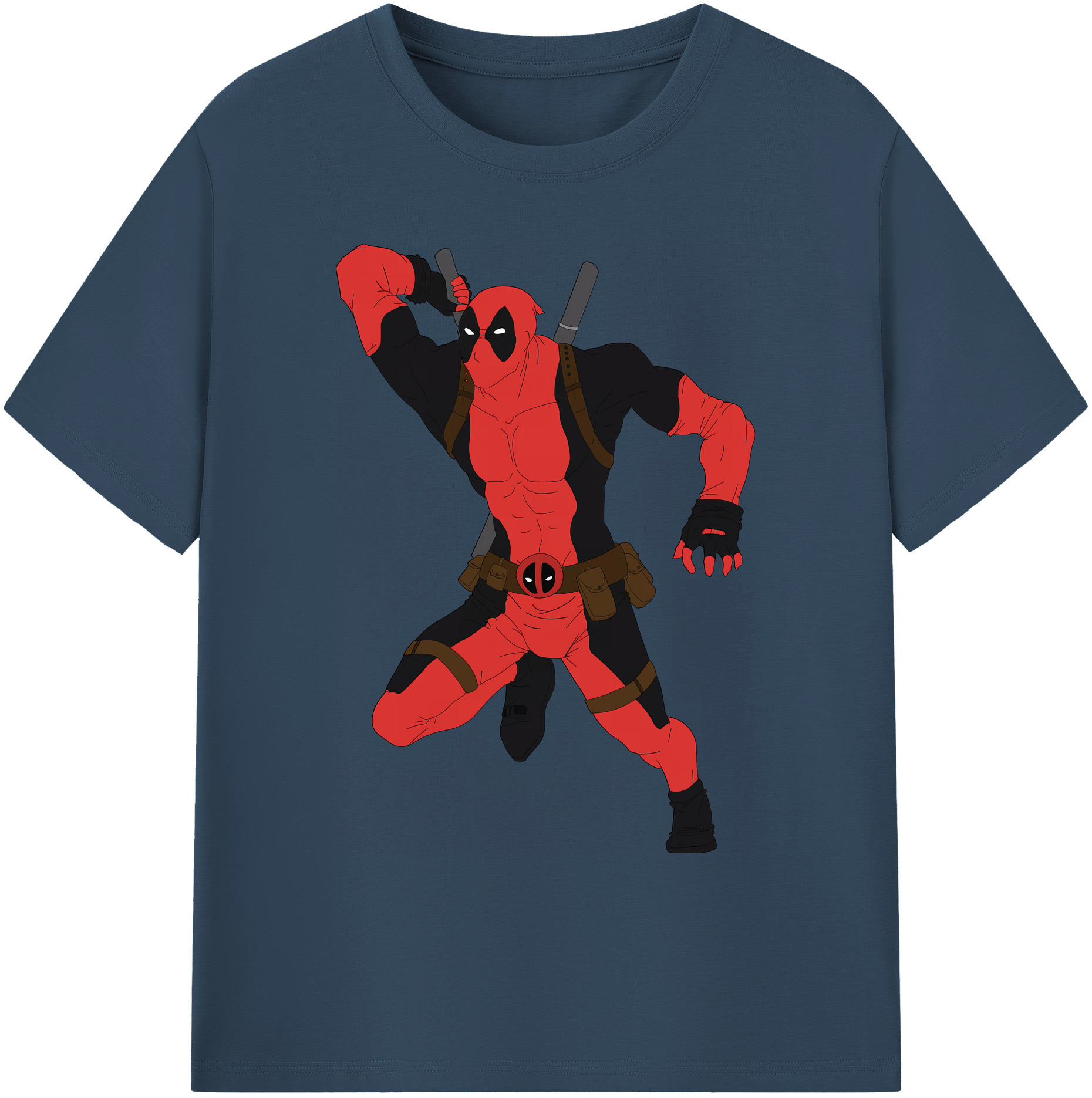 （画像用） Deadpool デッドプール 綿100％ メンズ半袖Tシャツ｜肌触りやわらか＆通気性