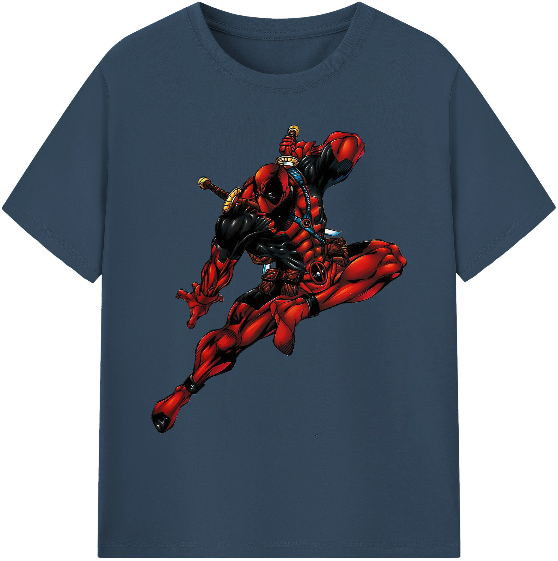 （画像用） Deadpool デッドプール 綿100％ メンズ半袖Tシャツ｜肌触りやわらか＆通気性