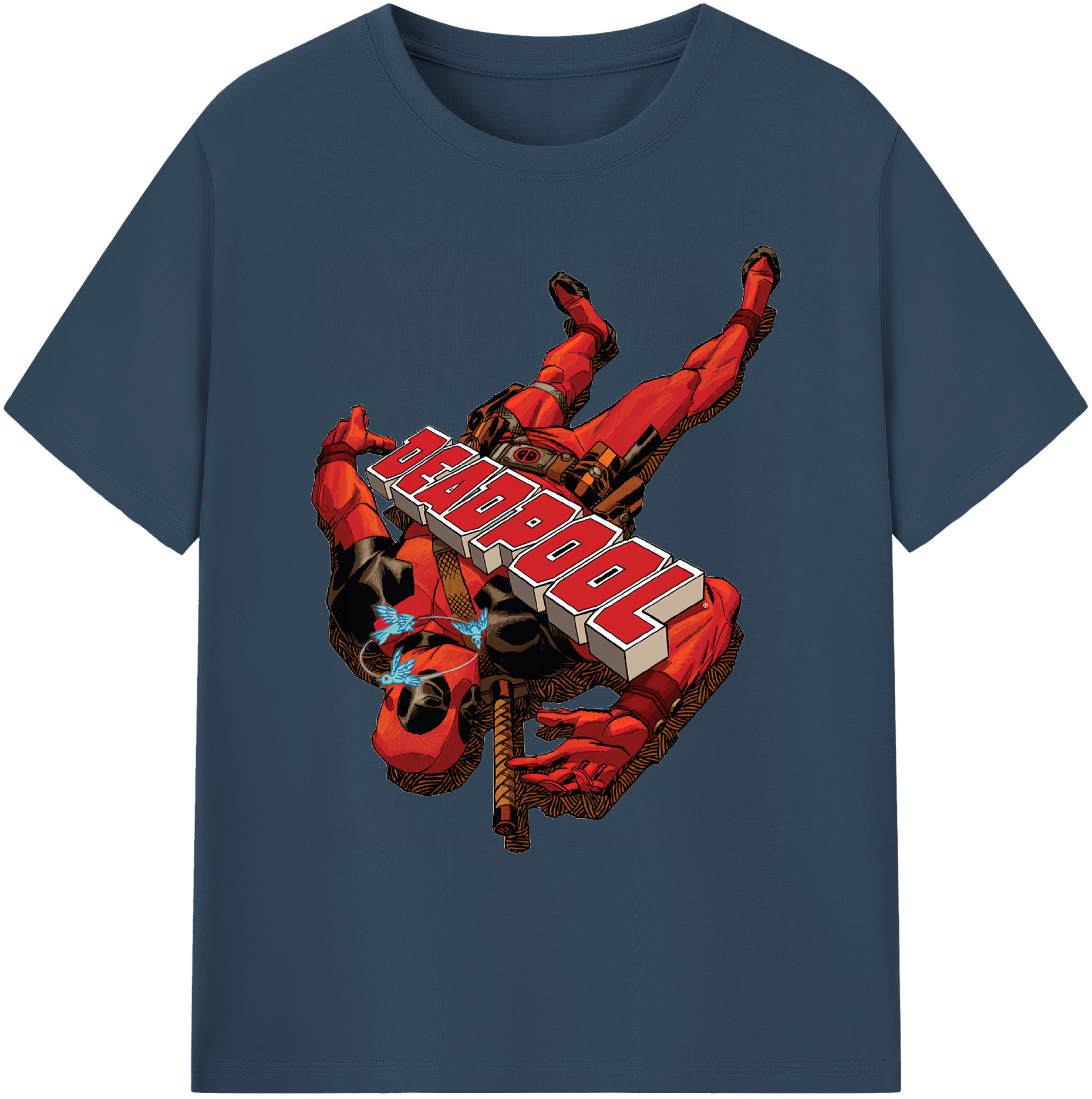 （画像用） Deadpool デッドプール 綿100％ メンズ半袖Tシャツ｜肌触りやわらか＆通気性
