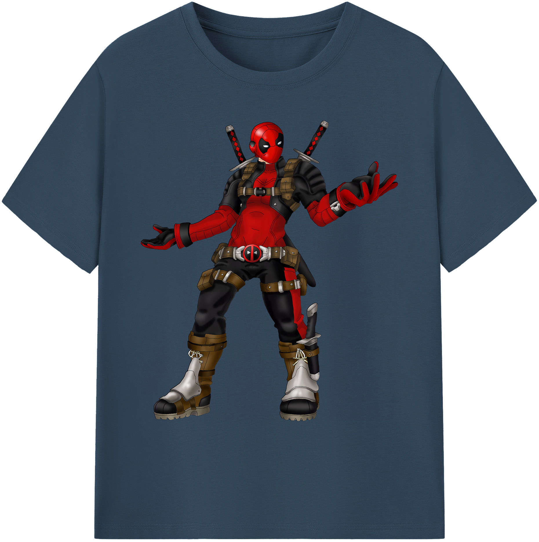 （画像用） Deadpool デッドプール 綿100％ メンズ半袖Tシャツ｜肌触りやわらか＆通気性