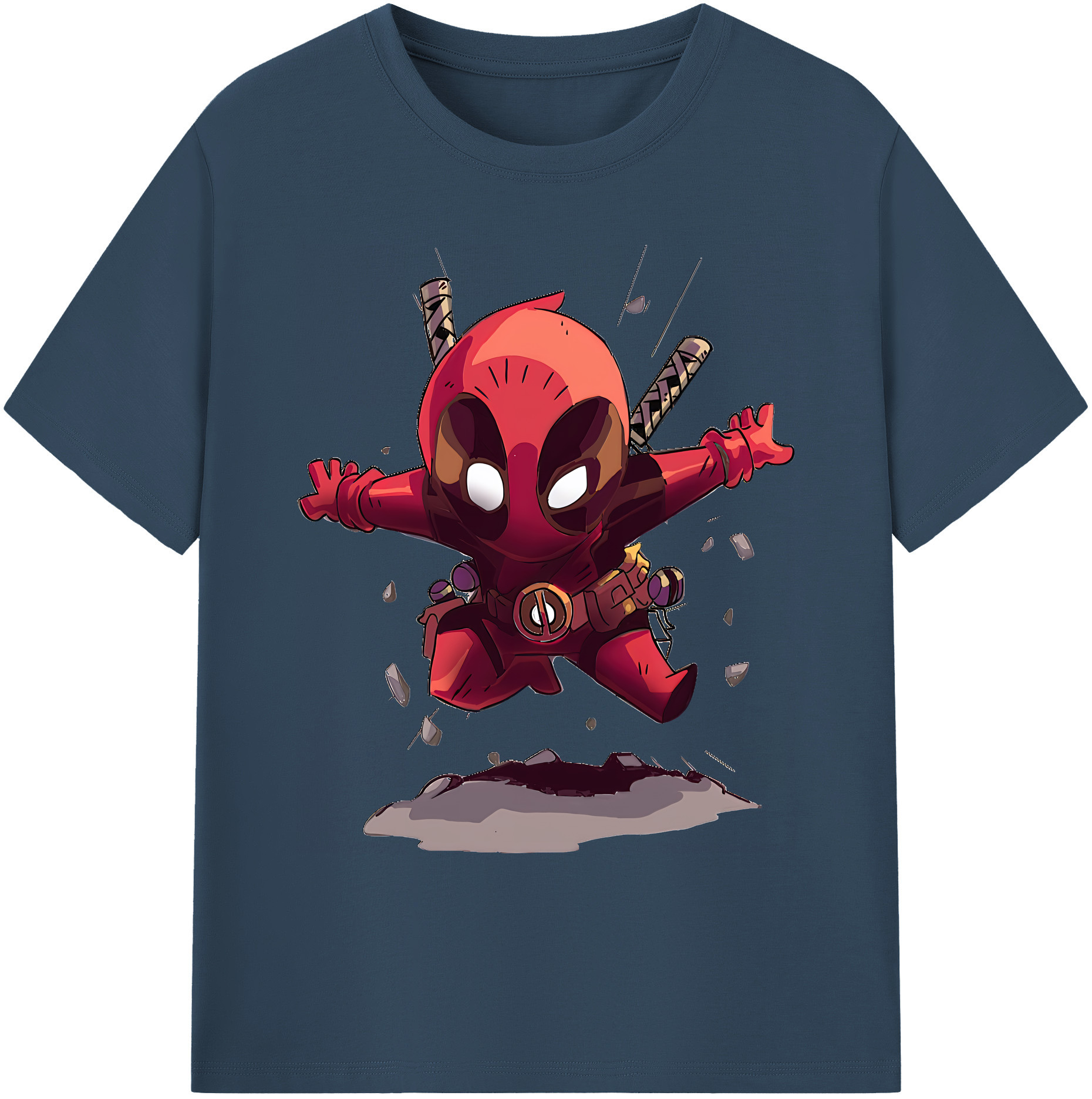 （画像用） Deadpool デッドプール 綿100％ メンズ半袖Tシャツ｜肌触りやわらか＆通気性