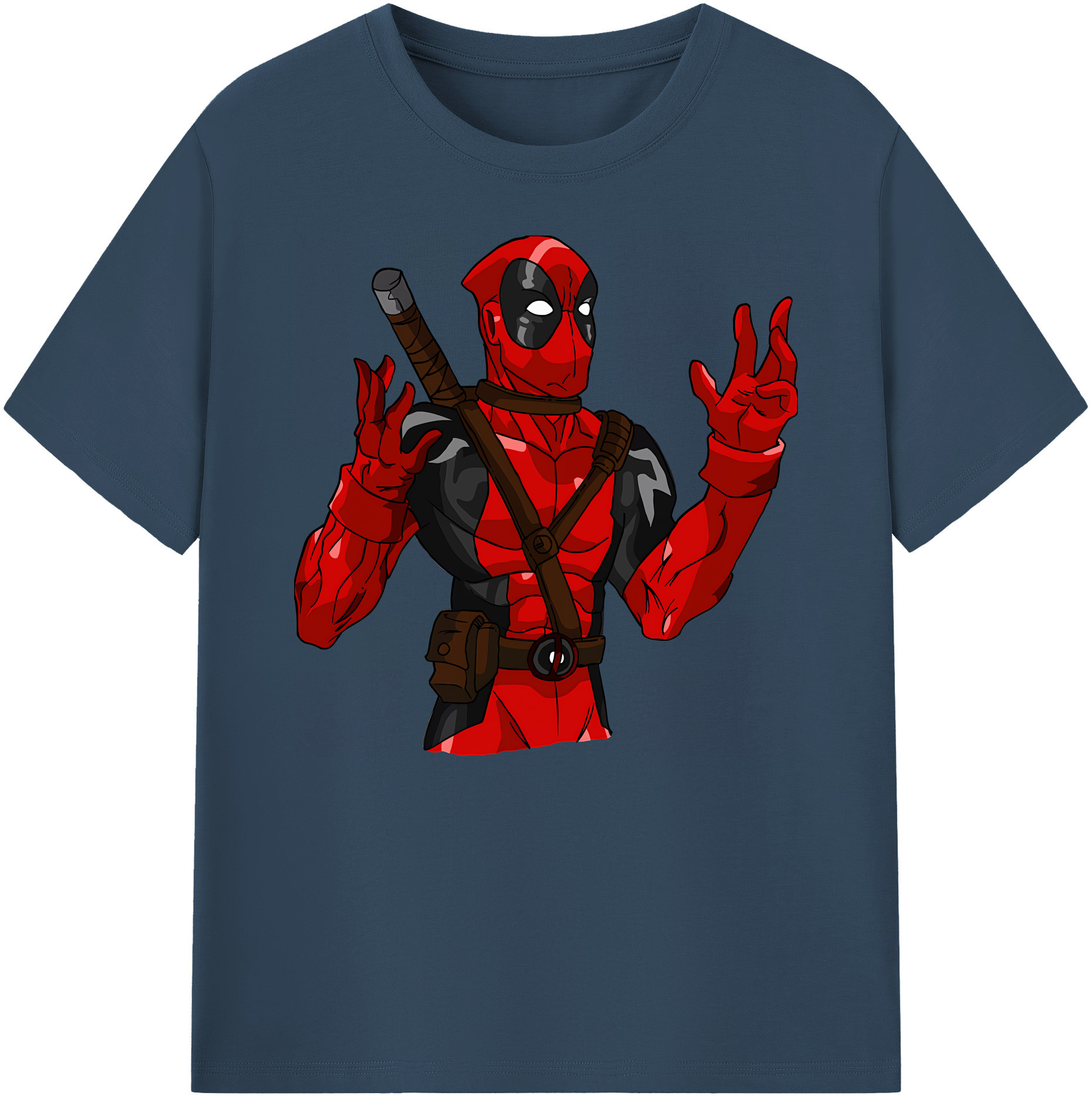（画像用） Deadpool デッドプール 綿100％ メンズ半袖Tシャツ｜肌触りやわらか＆通気性