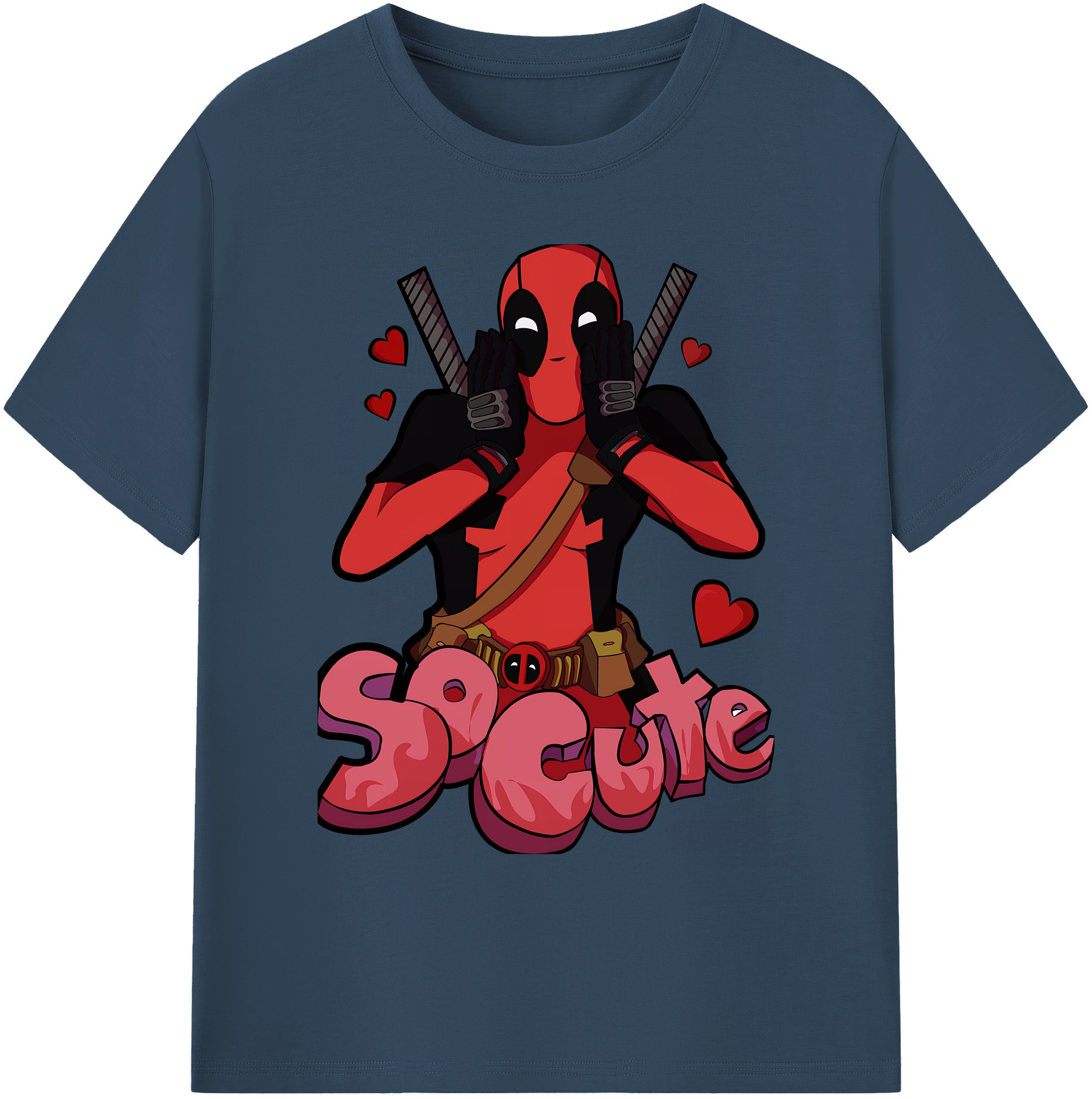 （画像用） Deadpool デッドプール 綿100％ メンズ半袖Tシャツ｜肌触りやわらか＆通気性
