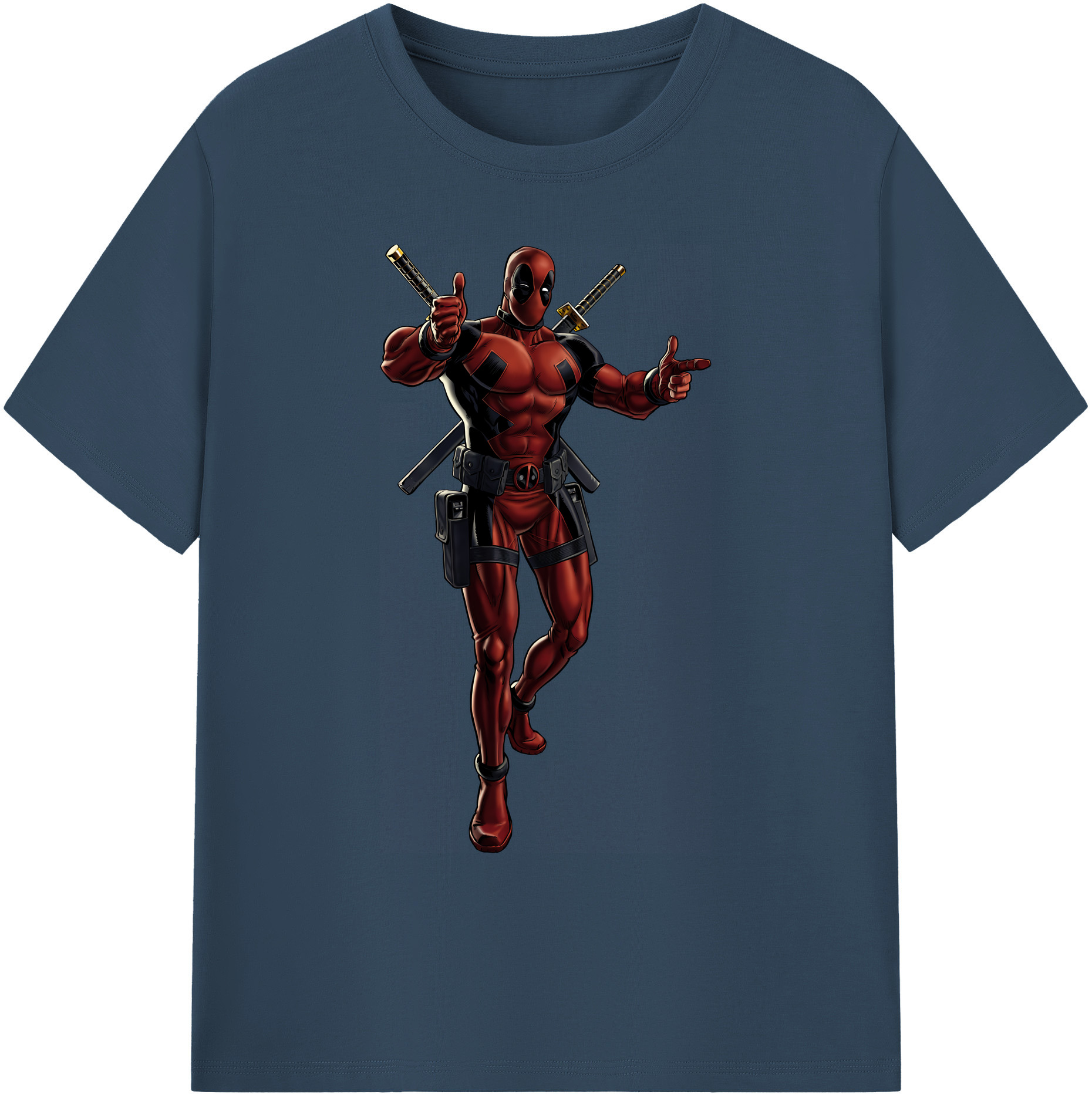 （画像用） Deadpool デッドプール 綿100％ メンズ半袖Tシャツ｜肌触りやわらか＆通気性