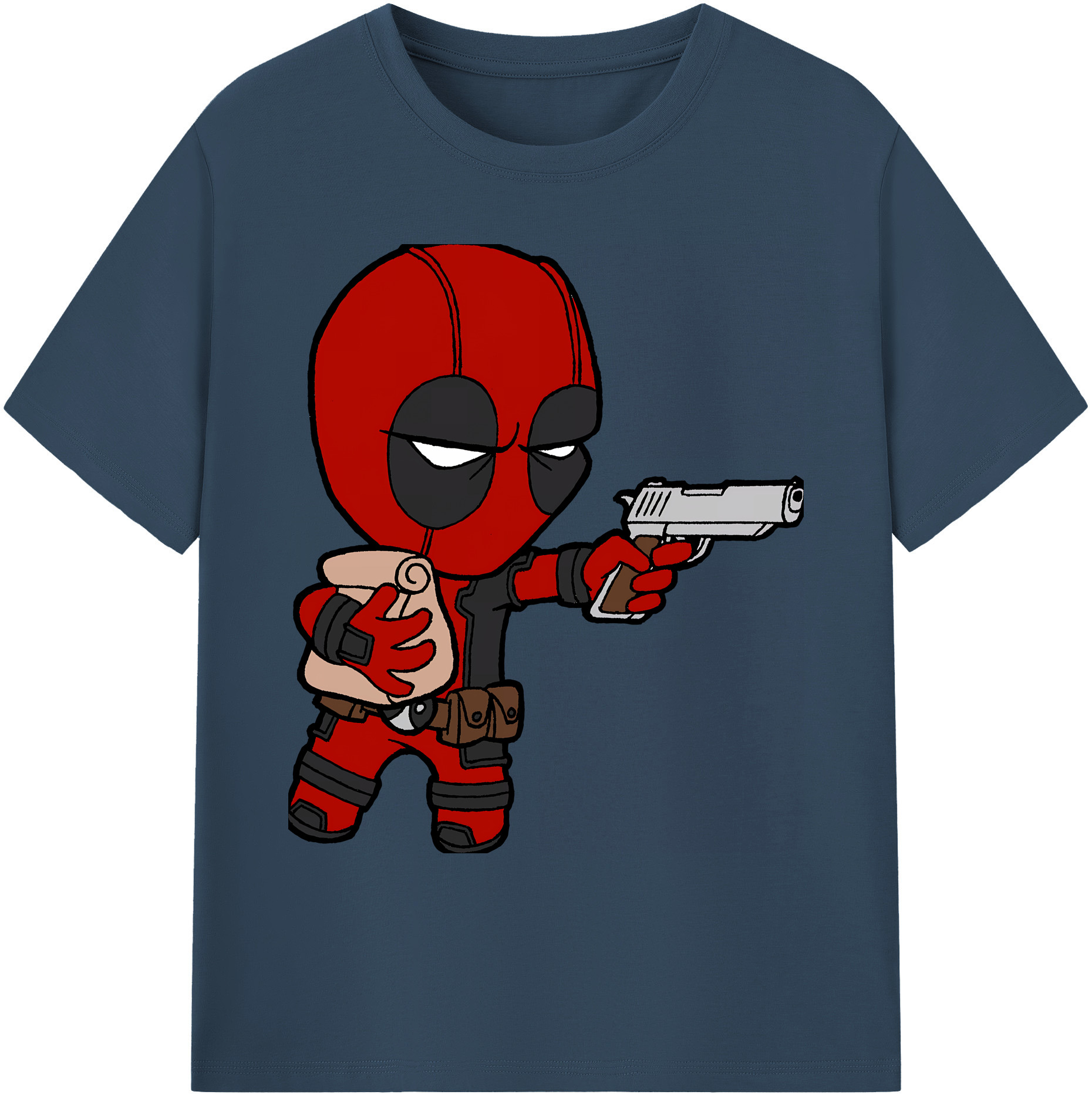 （画像用） Deadpool デッドプール 綿100％ メンズ半袖Tシャツ｜肌触りやわらか＆通気性