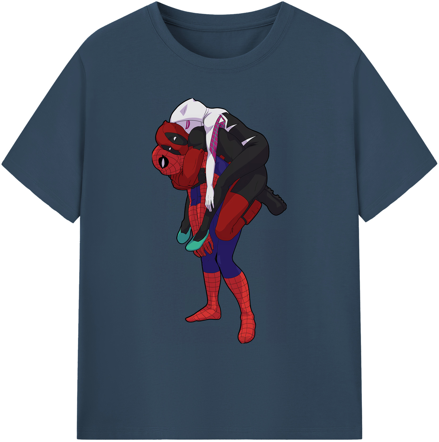 （画像用） Deadpool デッドプール 綿100％ メンズ半袖Tシャツ｜肌触りやわらか＆通気性