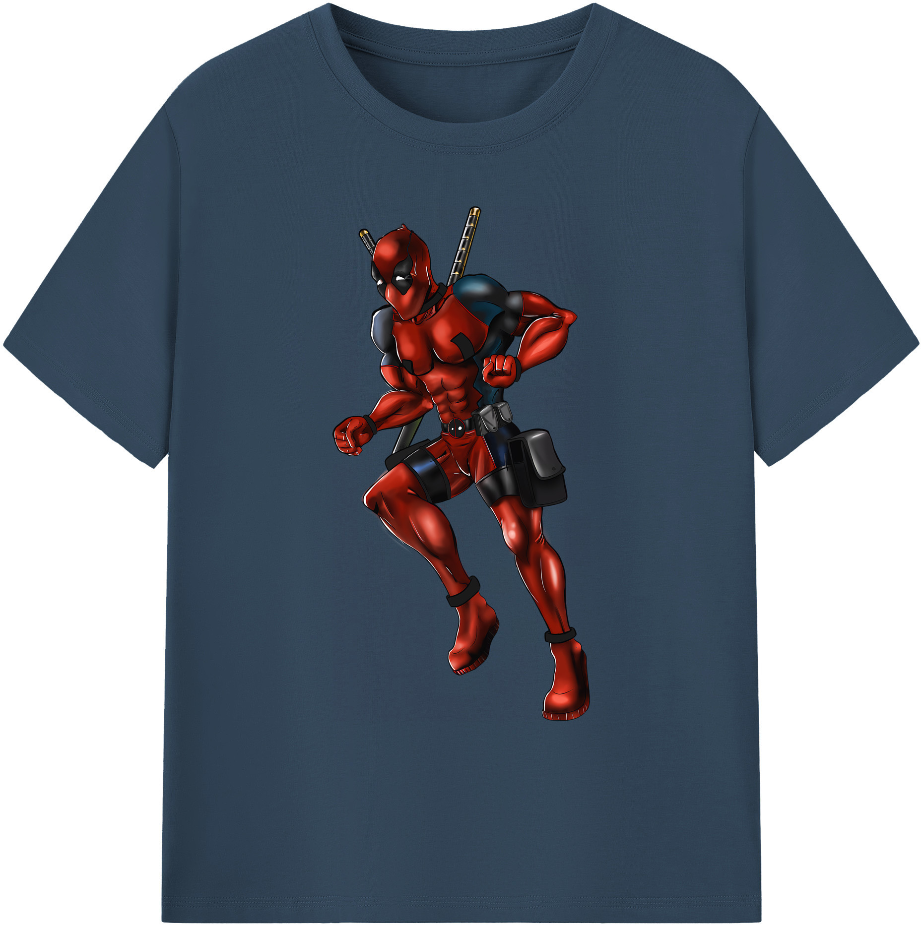 （画像用） Deadpool デッドプール 綿100％ メンズ半袖Tシャツ｜肌触りやわらか＆通気性