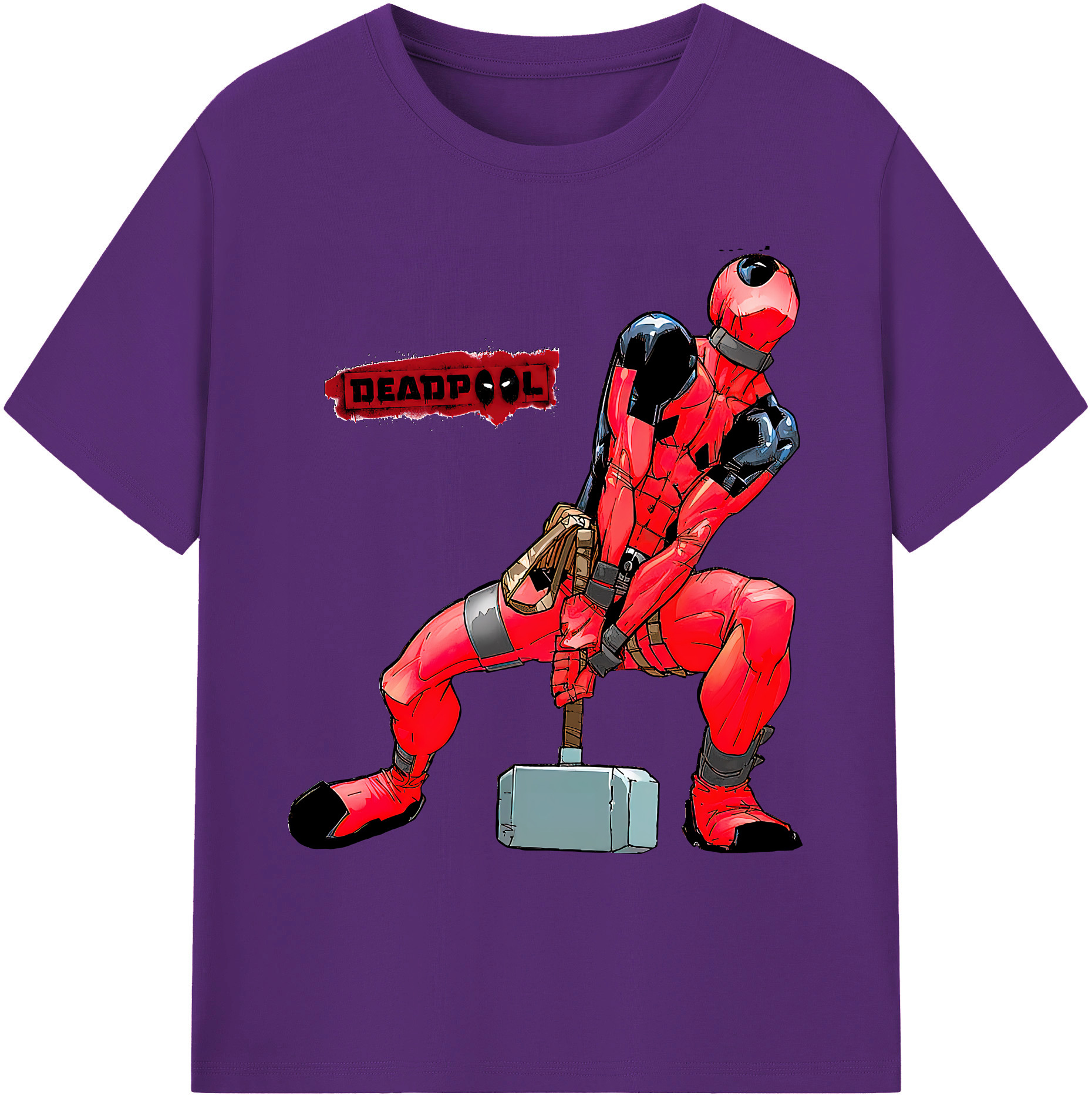 （画像用） Deadpool デッドプール 綿100％ メンズ半袖Tシャツ｜肌触りやわらか＆通気性