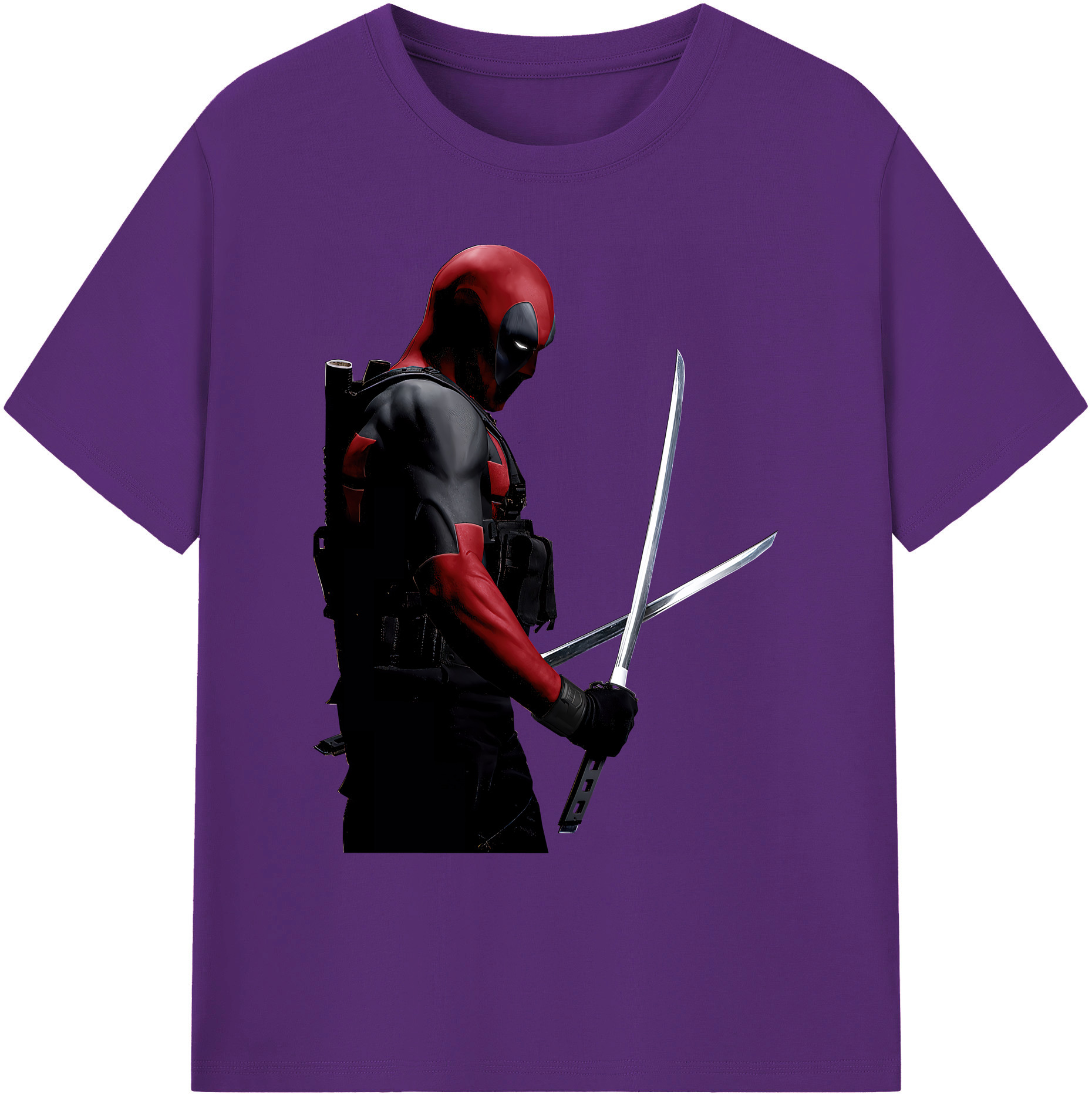 （画像用） Deadpool デッドプール 綿100％ メンズ半袖Tシャツ｜肌触りやわらか＆通気性
