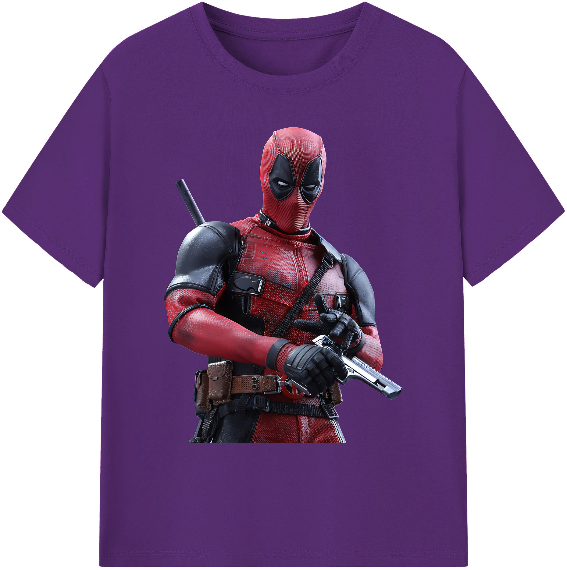 （画像用） Deadpool デッドプール 綿100％ メンズ半袖Tシャツ｜肌触りやわらか＆通気性