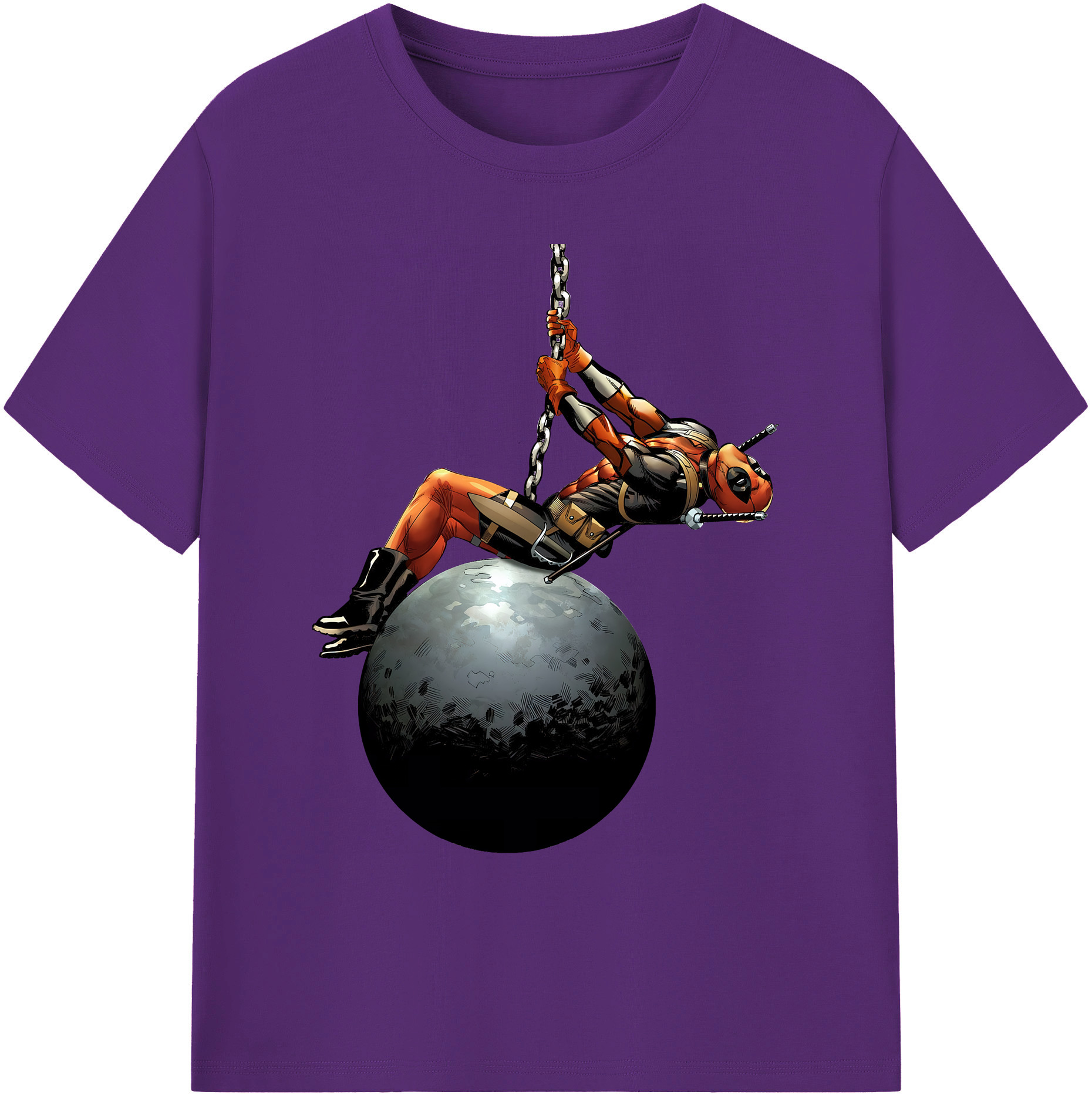（画像用） Deadpool デッドプール 綿100％ メンズ半袖Tシャツ｜肌触りやわらか＆通気性