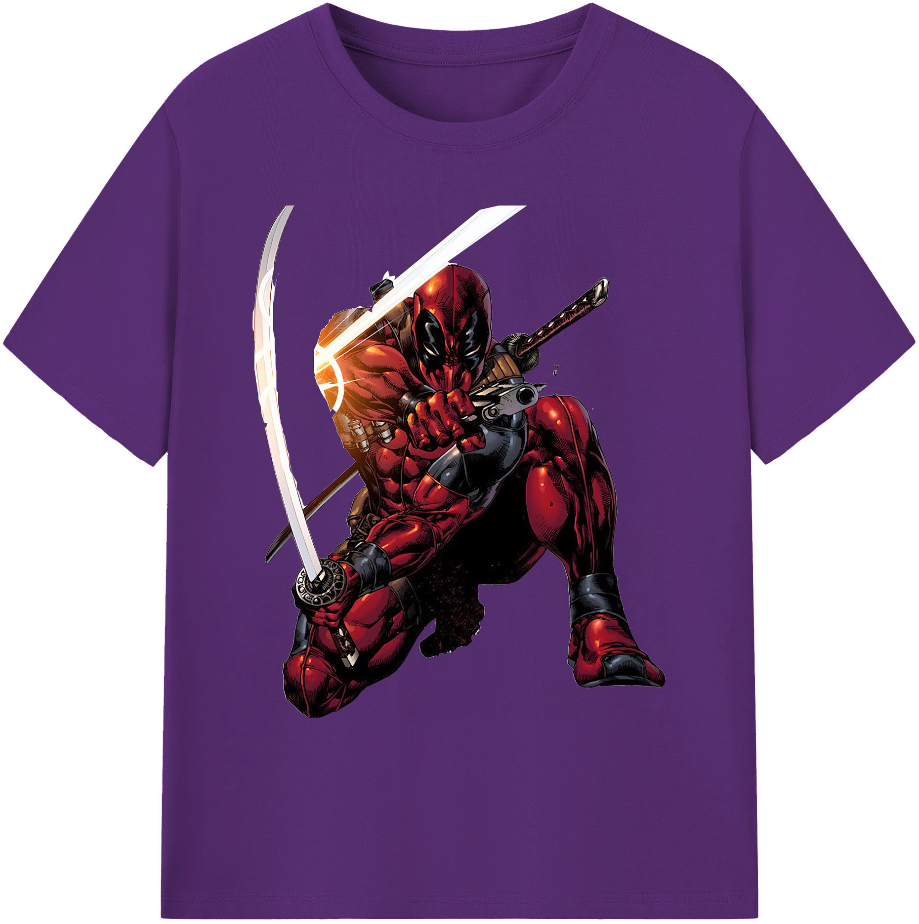 （画像用） Deadpool デッドプール 綿100％ メンズ半袖Tシャツ｜肌触りやわらか＆通気性