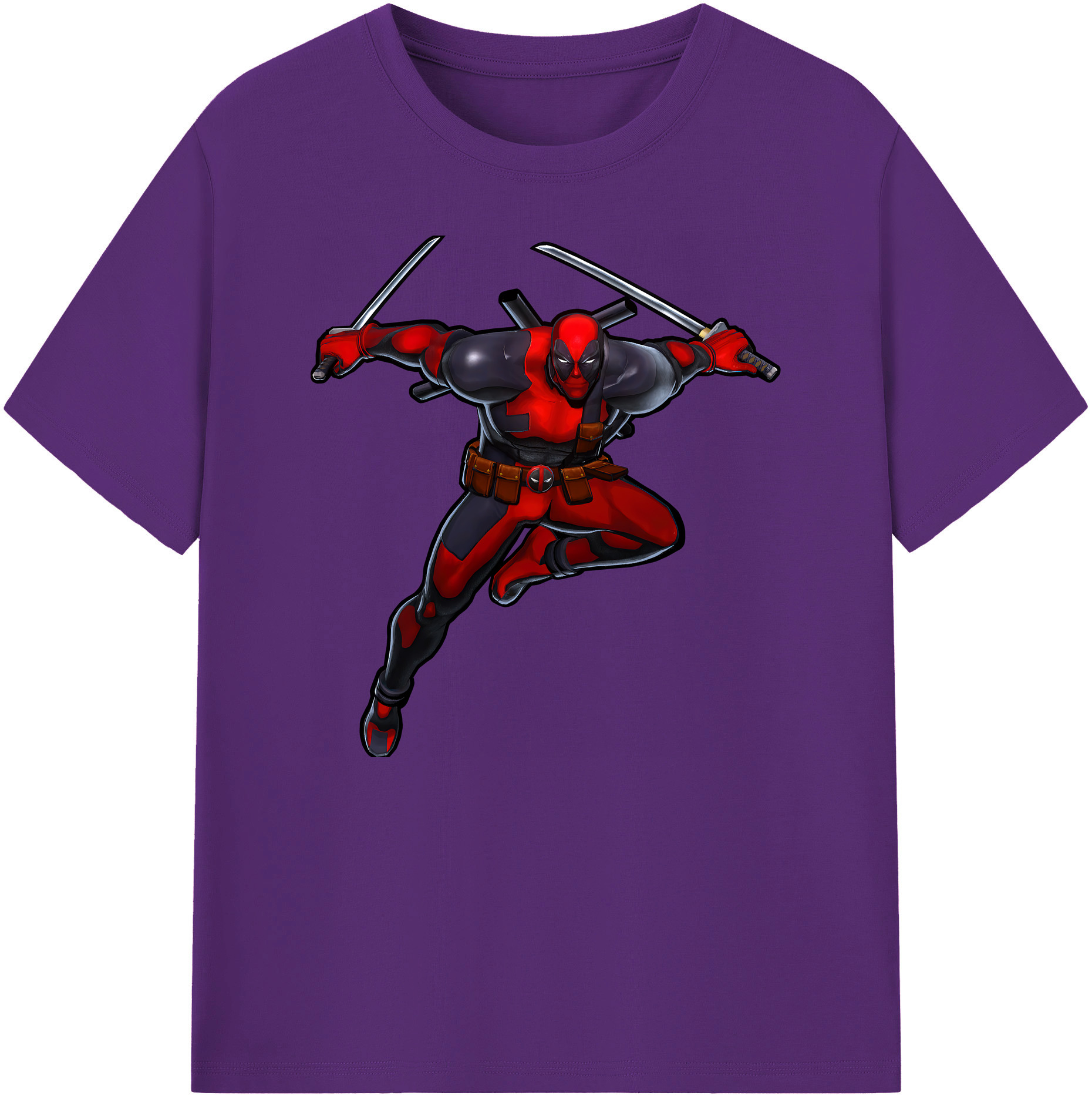 （画像用） Deadpool デッドプール 綿100％ メンズ半袖Tシャツ｜肌触りやわらか＆通気性