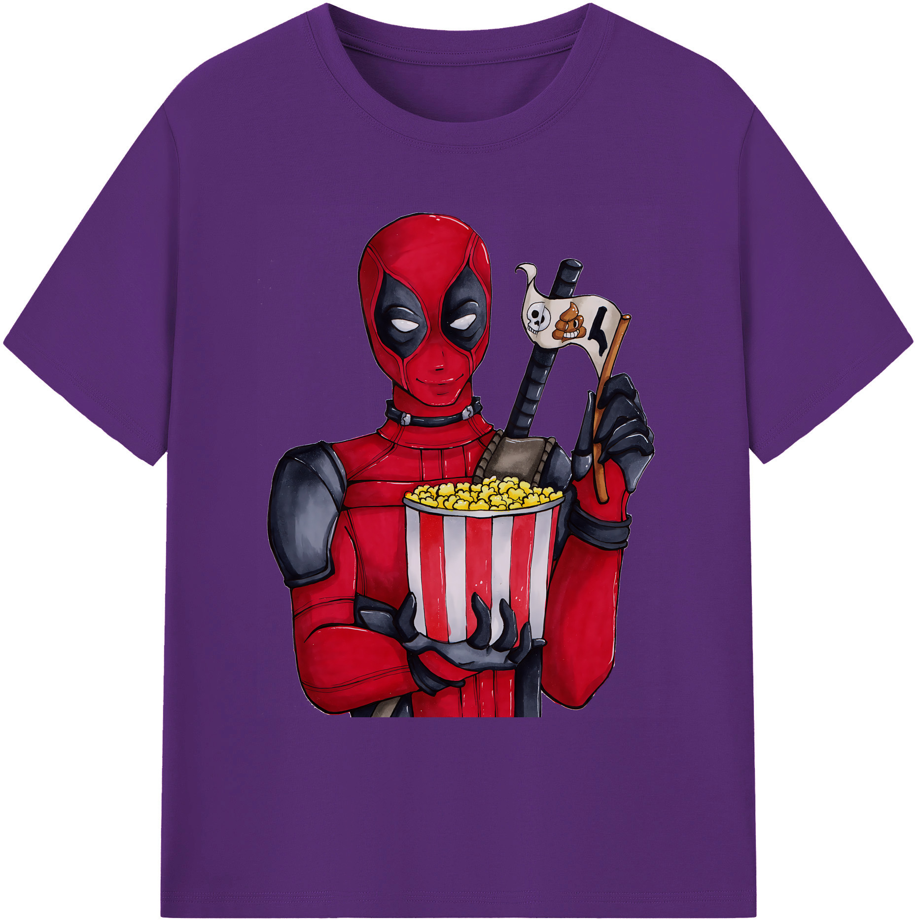 （画像用） Deadpool デッドプール 綿100％ メンズ半袖Tシャツ｜肌触りやわらか＆通気性