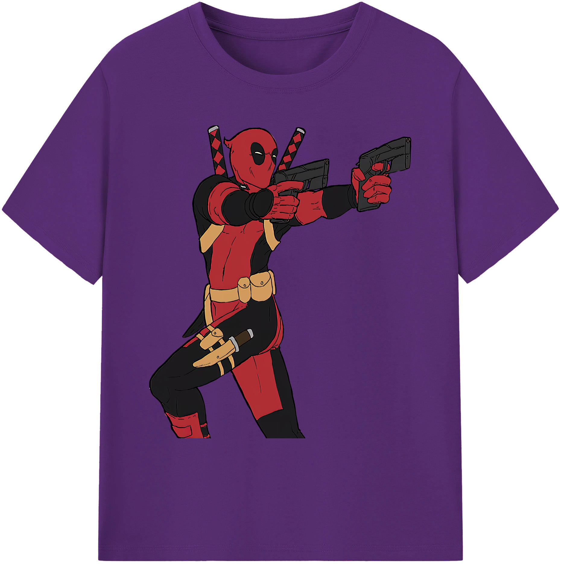 （画像用） Deadpool デッドプール 綿100％ メンズ半袖Tシャツ｜肌触りやわらか＆通気性