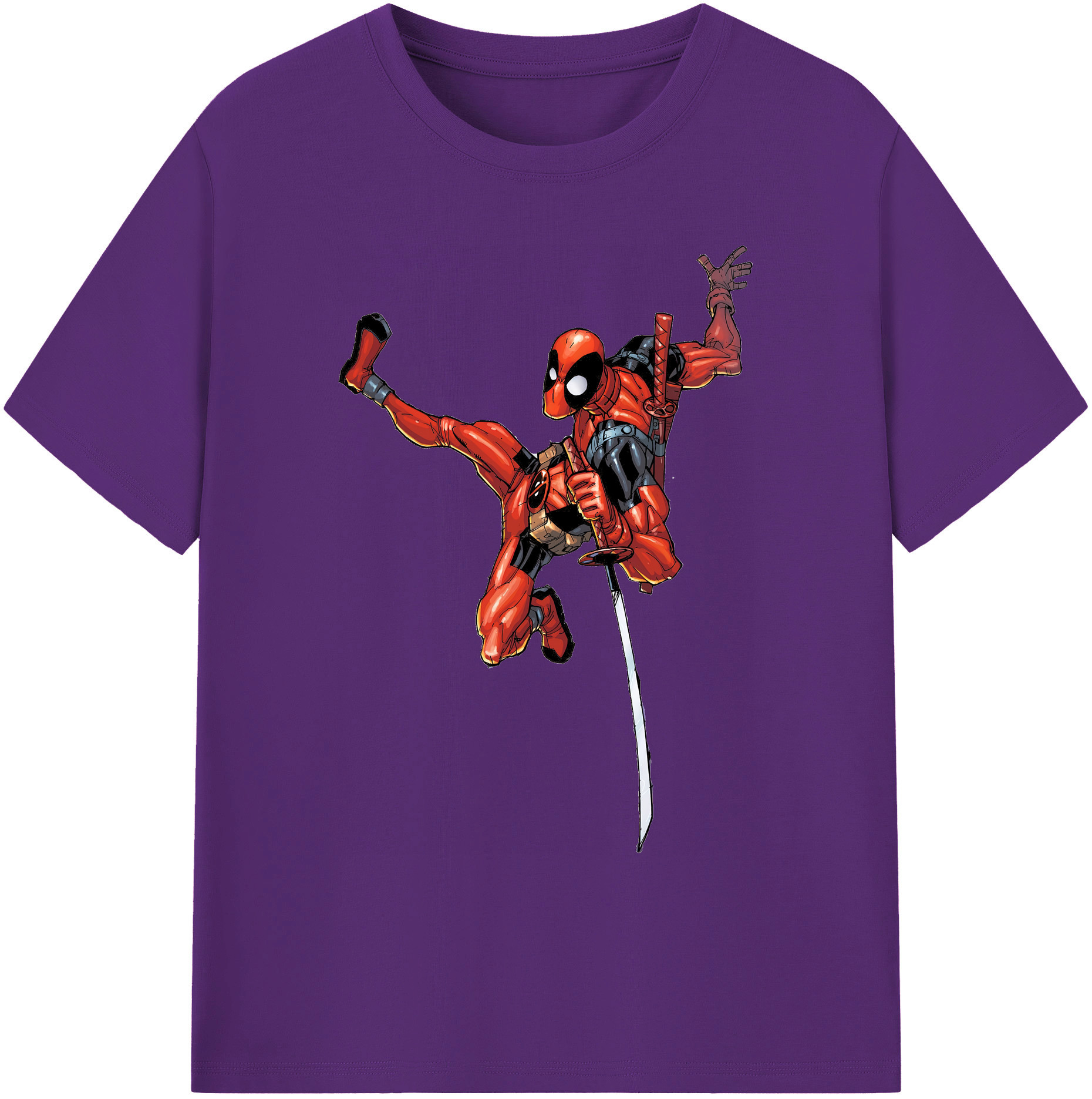 （画像用） Deadpool デッドプール 綿100％ メンズ半袖Tシャツ｜肌触りやわらか＆通気性