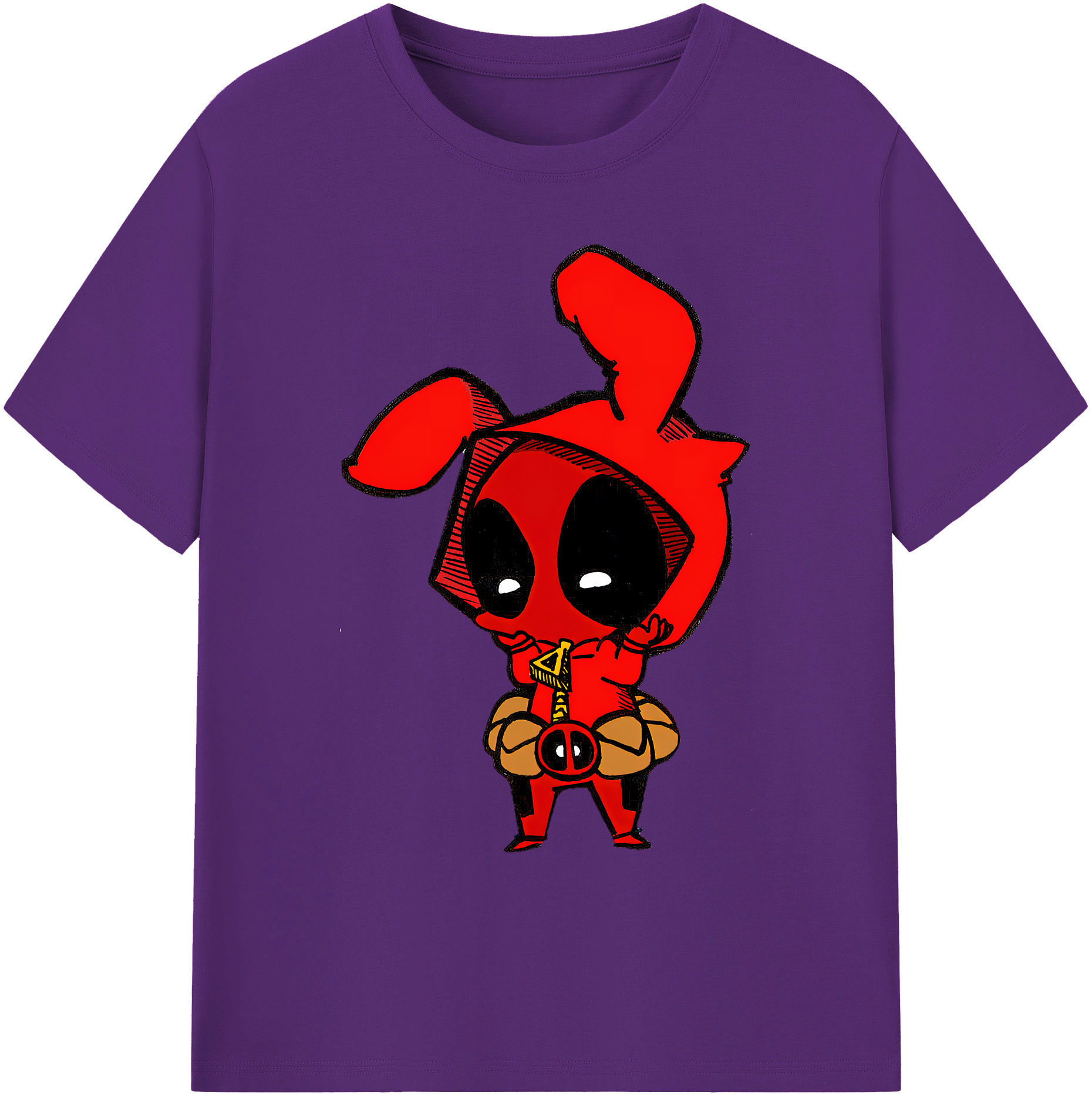 （画像用） Deadpool デッドプール 綿100％ メンズ半袖Tシャツ｜肌触りやわらか＆通気性