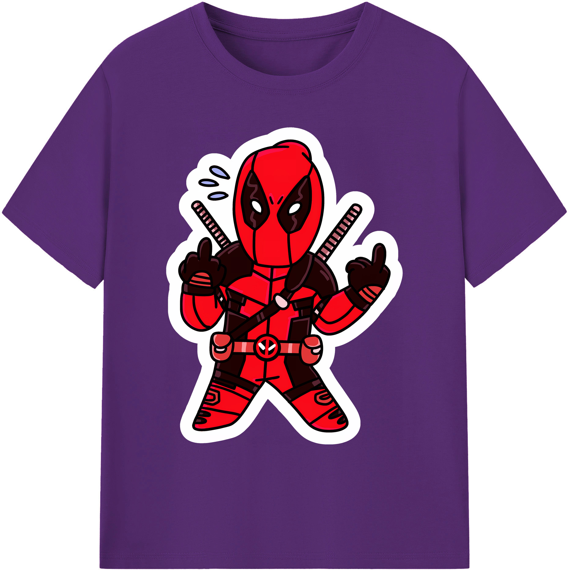 （画像用） Deadpool デッドプール 綿100％ メンズ半袖Tシャツ｜肌触りやわらか＆通気性