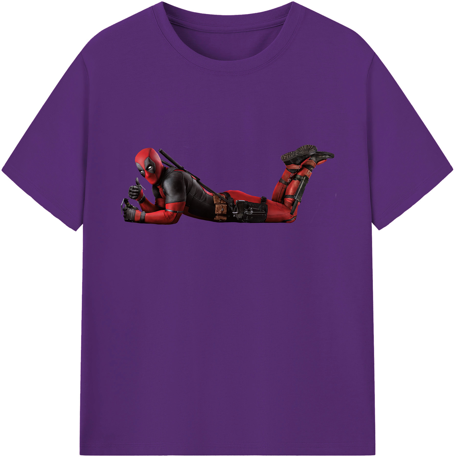 （画像用） Deadpool デッドプール 綿100％ メンズ半袖Tシャツ｜肌触りやわらか＆通気性