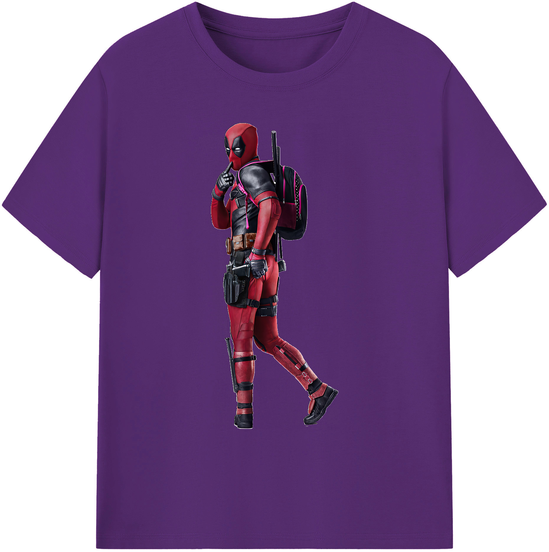（画像用） Deadpool デッドプール 綿100％ メンズ半袖Tシャツ｜肌触りやわらか＆通気性