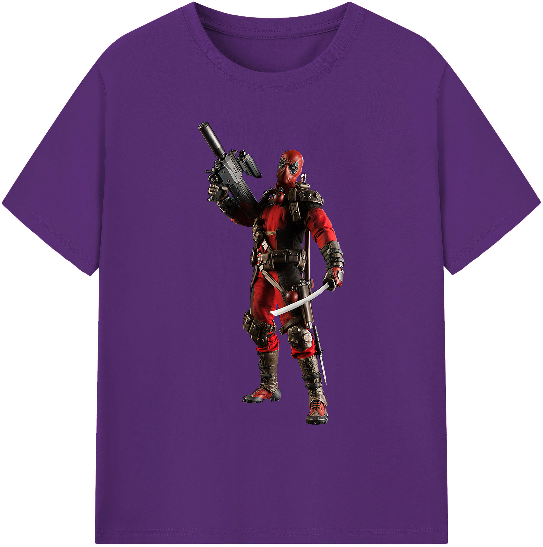 （画像用） Deadpool デッドプール 綿100％ メンズ半袖Tシャツ｜肌触りやわらか＆通気性
