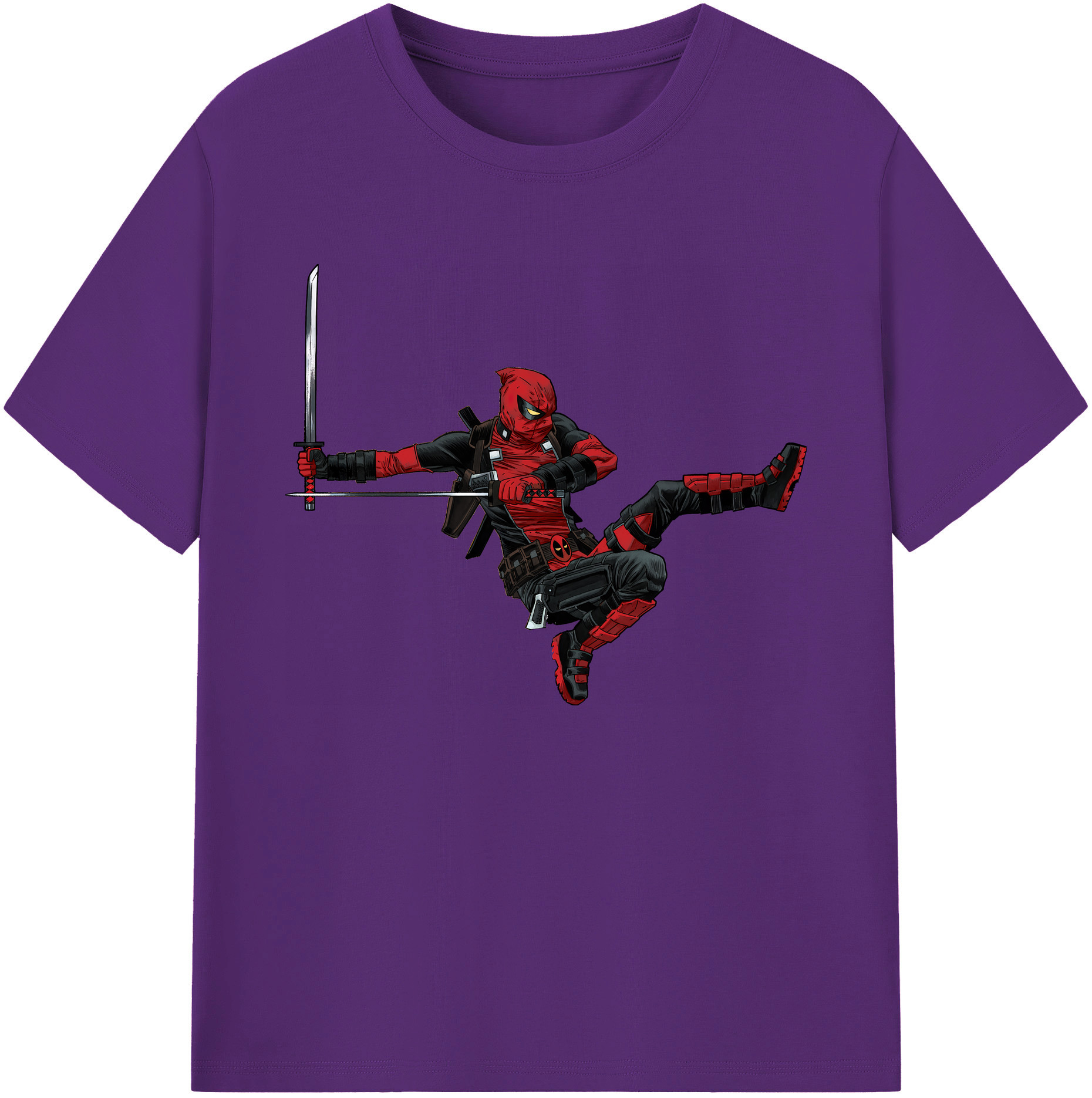 （画像用） Deadpool デッドプール 綿100％ メンズ半袖Tシャツ｜肌触りやわらか＆通気性