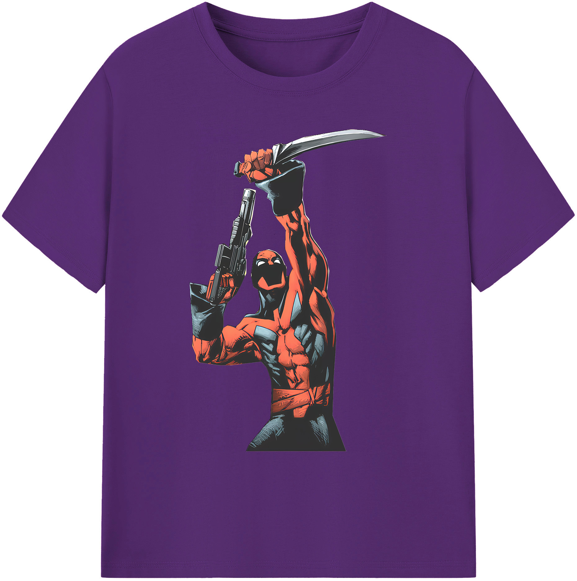 （画像用） Deadpool デッドプール 綿100％ メンズ半袖Tシャツ｜肌触りやわらか＆通気性