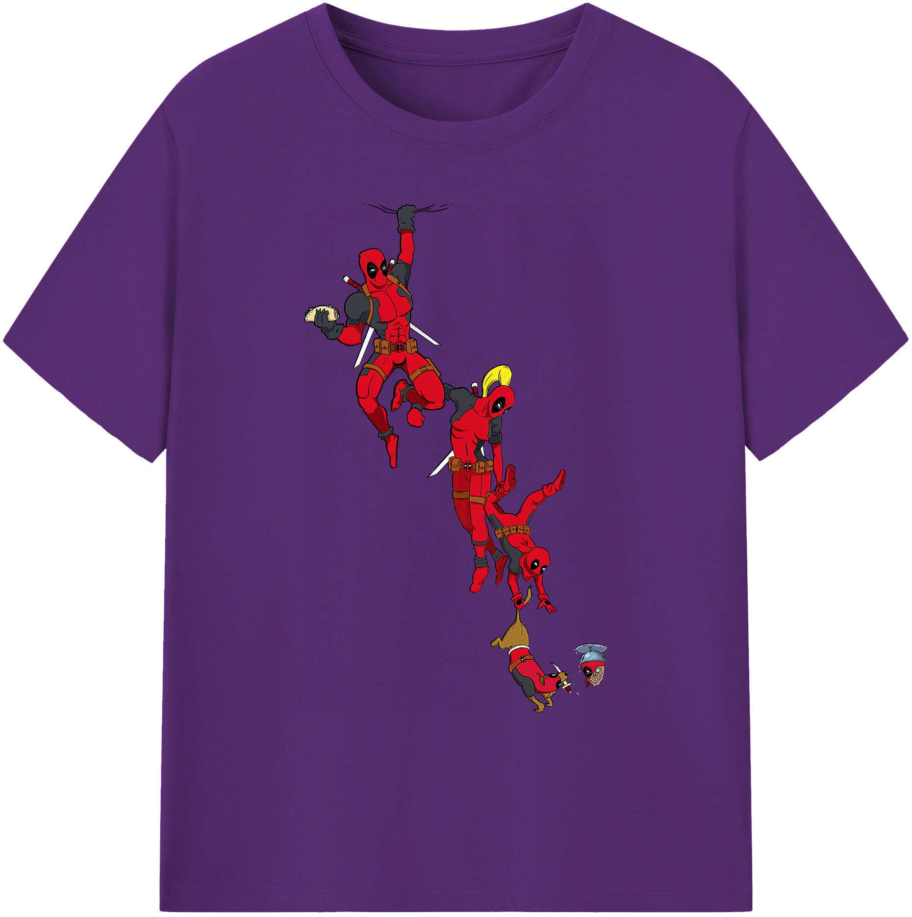 （画像用） Deadpool デッドプール 綿100％ メンズ半袖Tシャツ｜肌触りやわらか＆通気性