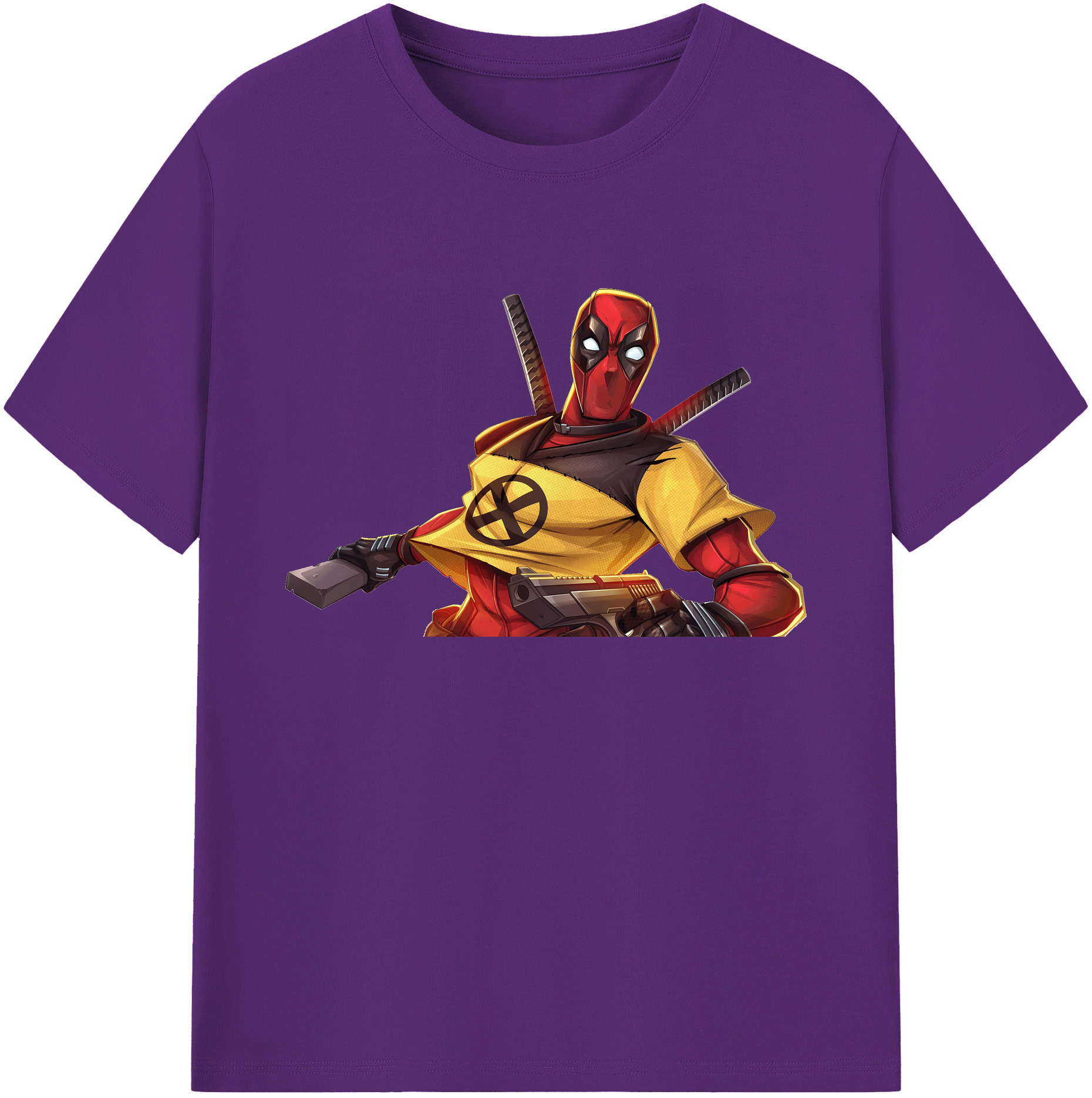 （画像用） Deadpool デッドプール 綿100％ メンズ半袖Tシャツ｜肌触りやわらか＆通気性