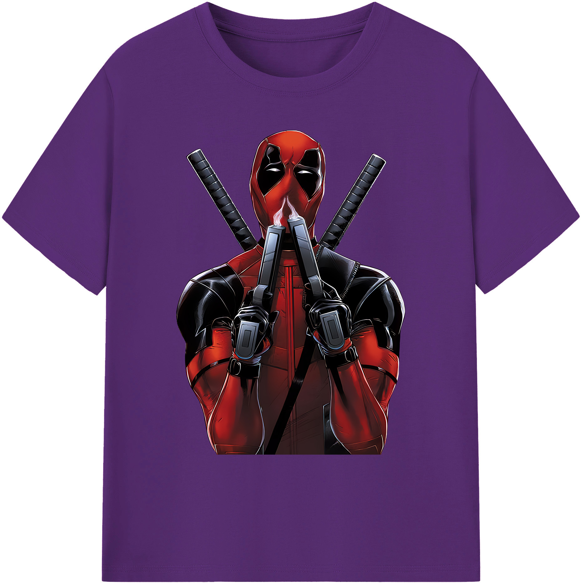 （画像用） Deadpool デッドプール 綿100％ メンズ半袖Tシャツ｜肌触りやわらか＆通気性