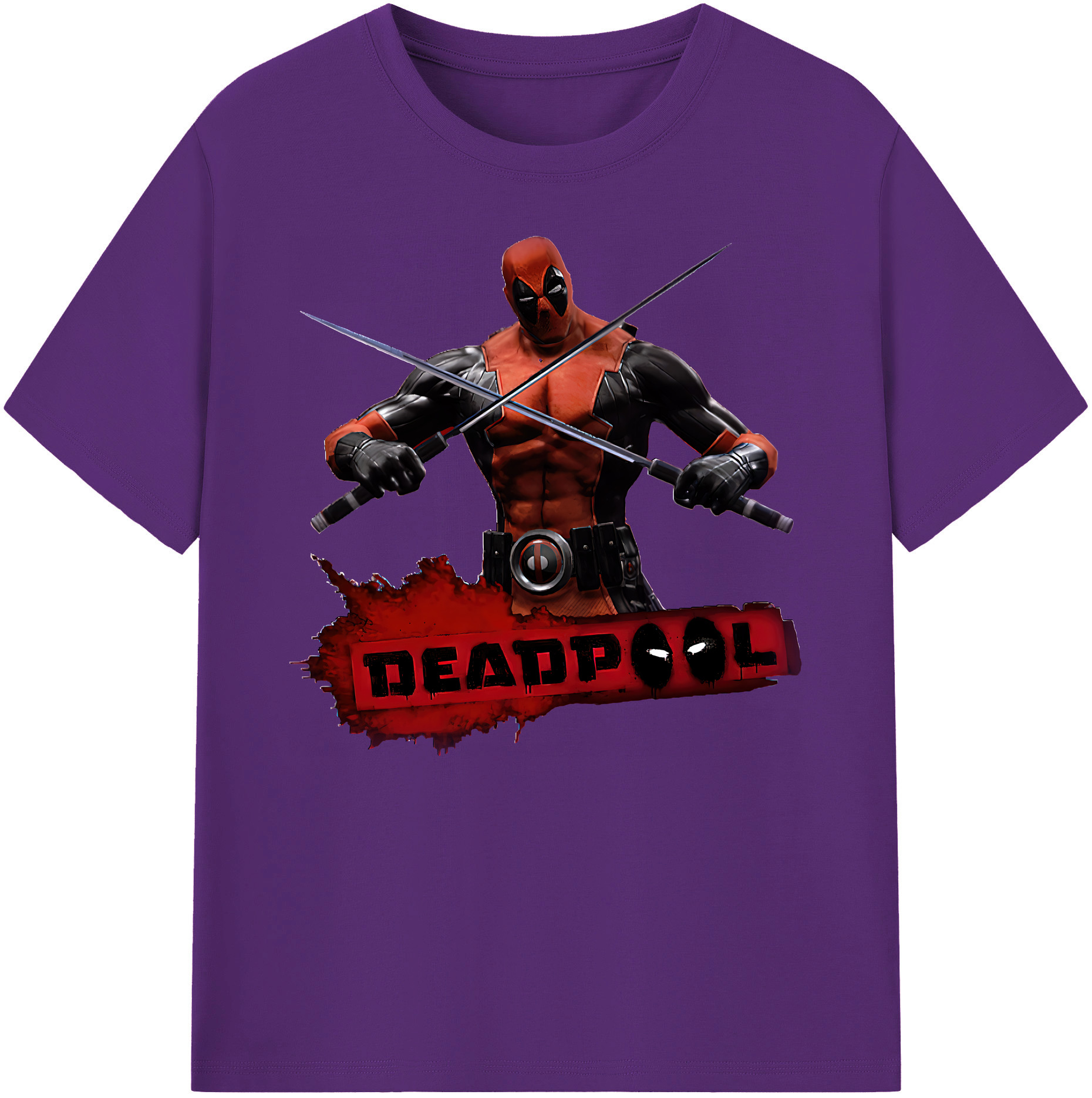 （画像用） Deadpool デッドプール 綿100％ メンズ半袖Tシャツ｜肌触りやわらか＆通気性