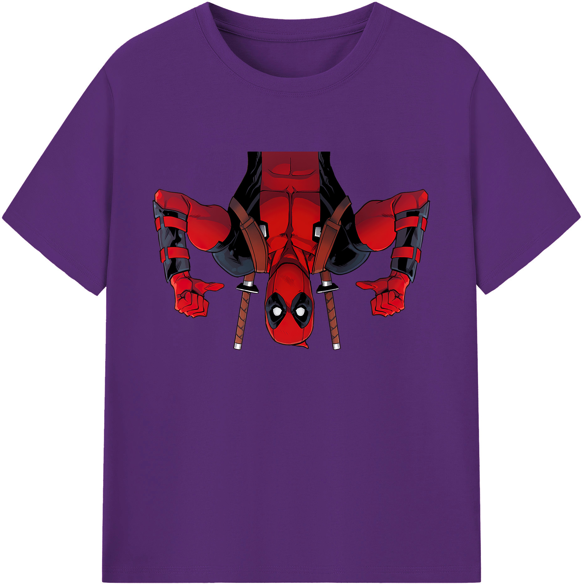 （画像用） Deadpool デッドプール 綿100％ メンズ半袖Tシャツ｜肌触りやわらか＆通気性