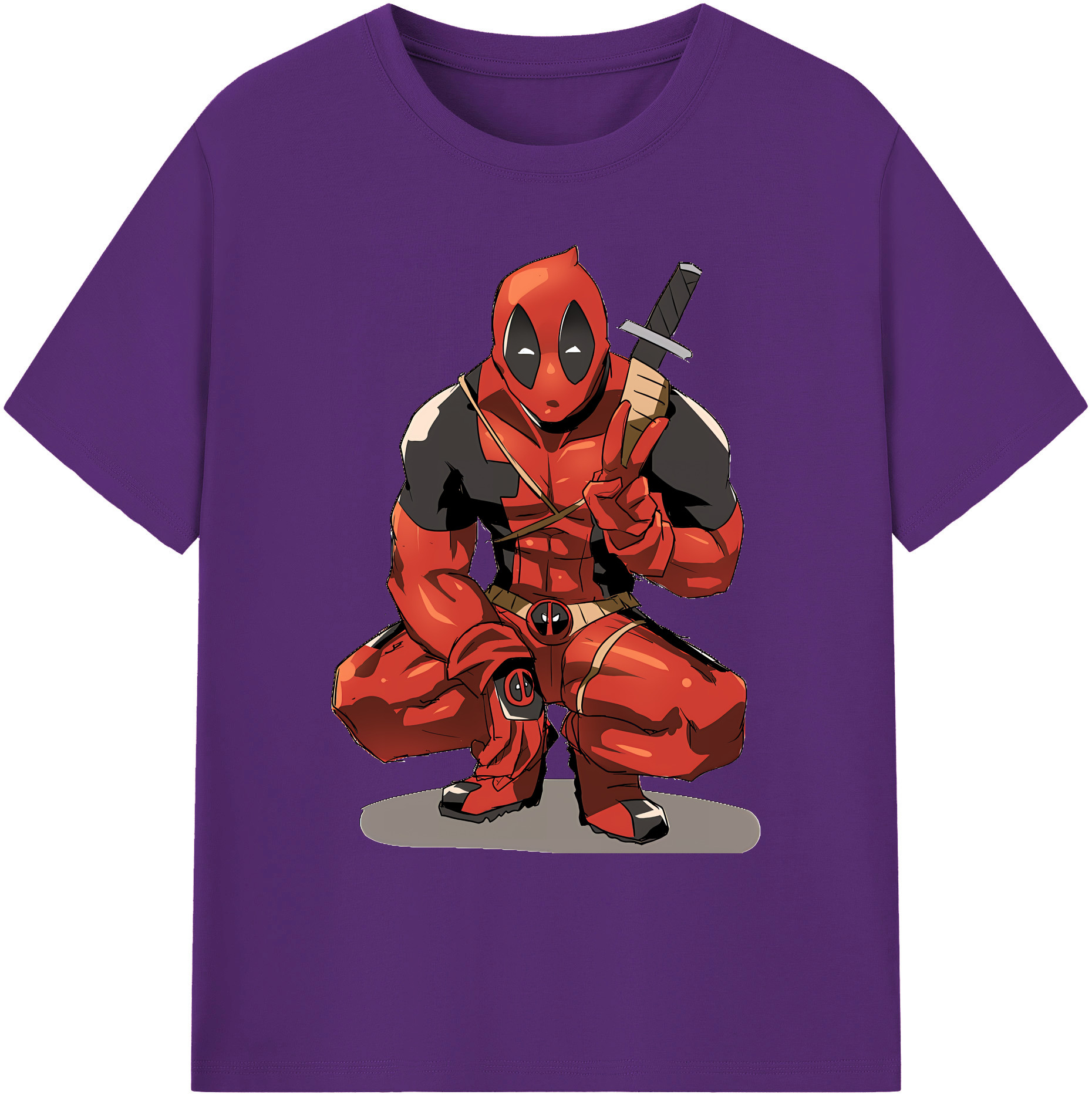 （画像用） Deadpool デッドプール 綿100％ メンズ半袖Tシャツ｜肌触りやわらか＆通気性