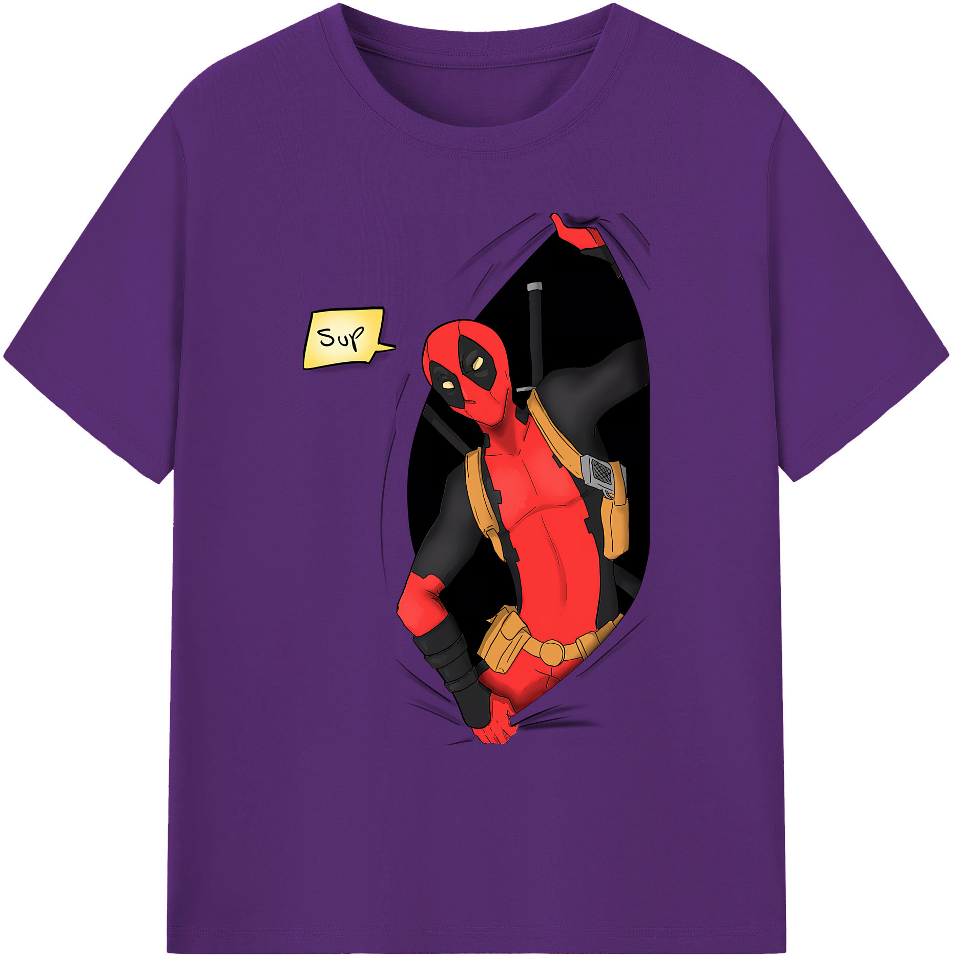（画像用） Deadpool デッドプール 綿100％ メンズ半袖Tシャツ｜肌触りやわらか＆通気性