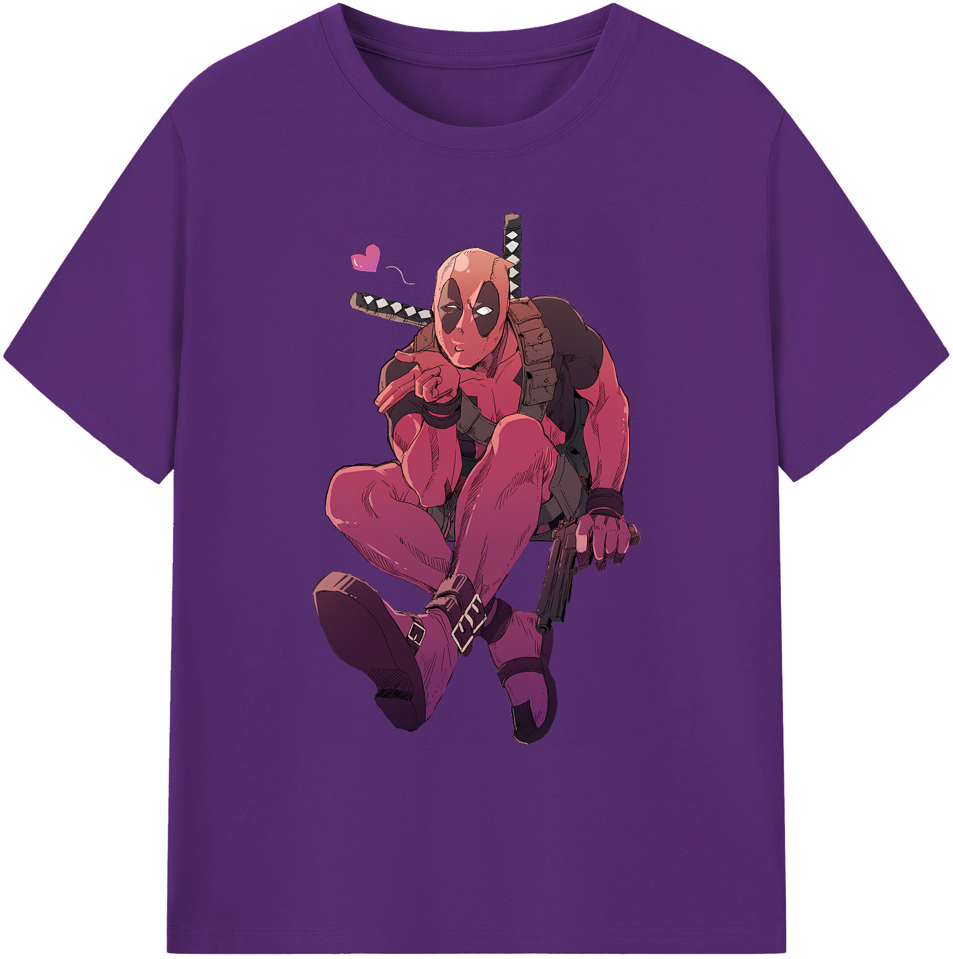 （画像用） Deadpool デッドプール 綿100％ メンズ半袖Tシャツ｜肌触りやわらか＆通気性