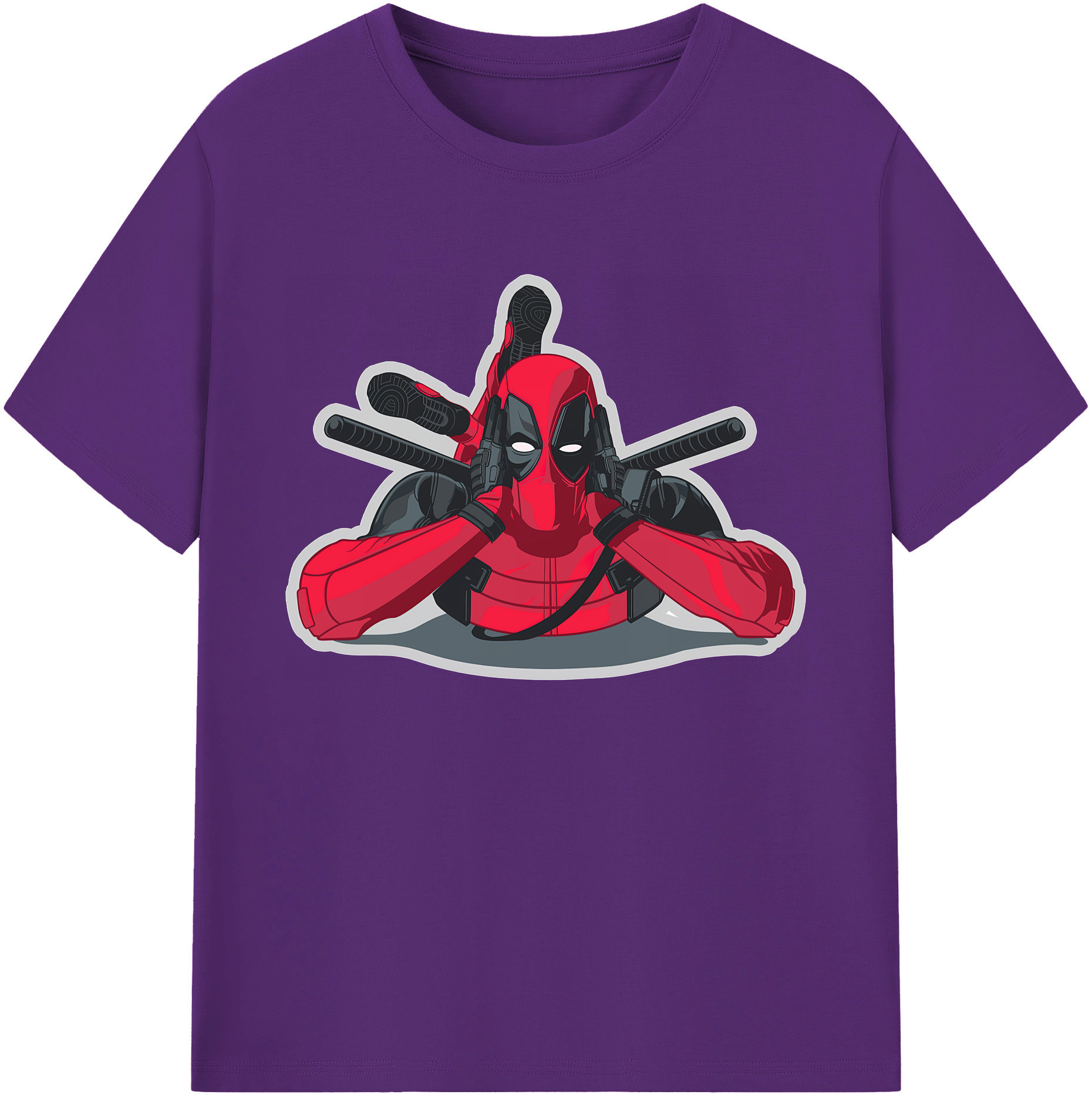 （画像用） Deadpool デッドプール 綿100％ メンズ半袖Tシャツ｜肌触りやわらか＆通気性