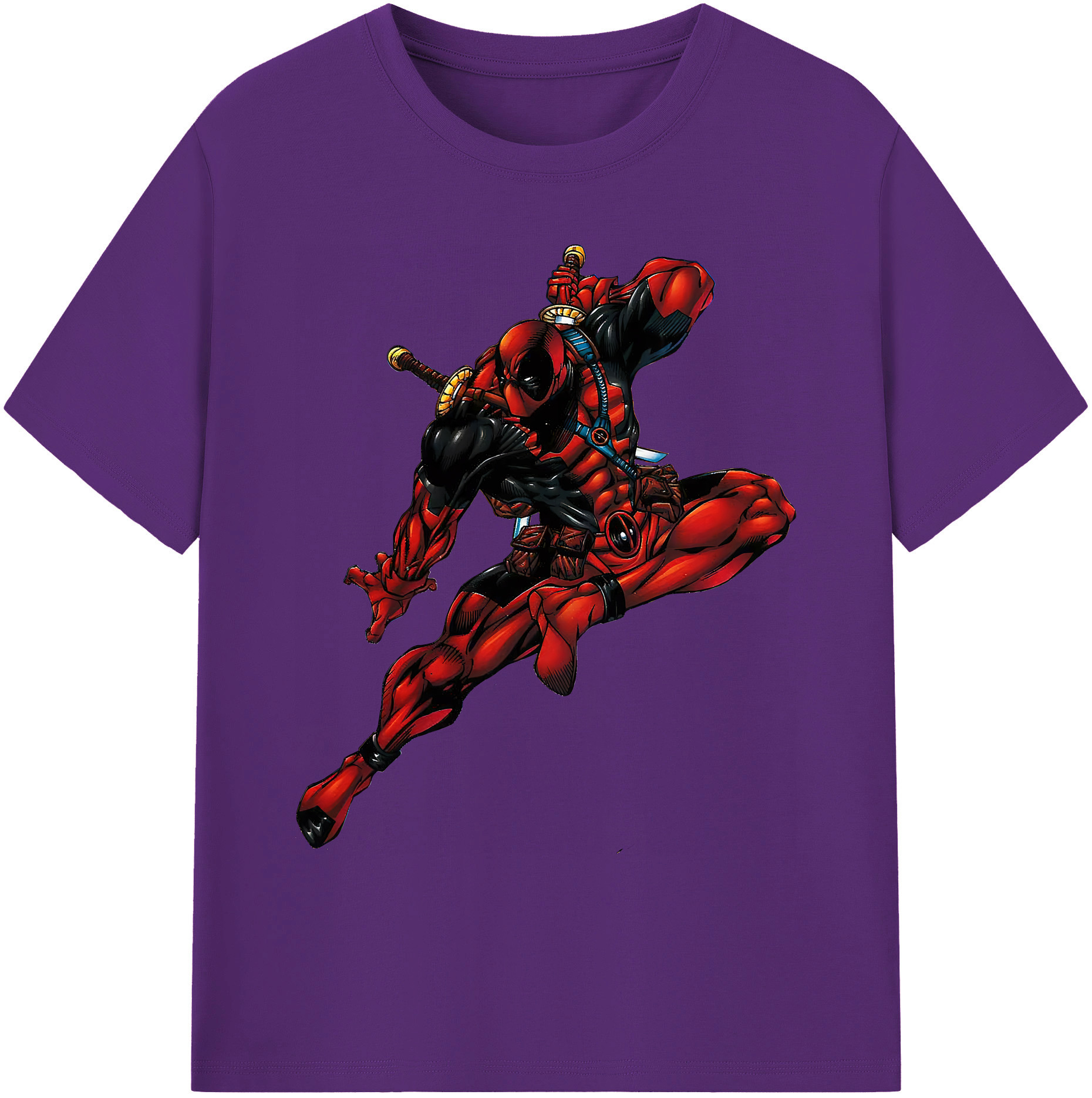 （画像用） Deadpool デッドプール 綿100％ メンズ半袖Tシャツ｜肌触りやわらか＆通気性