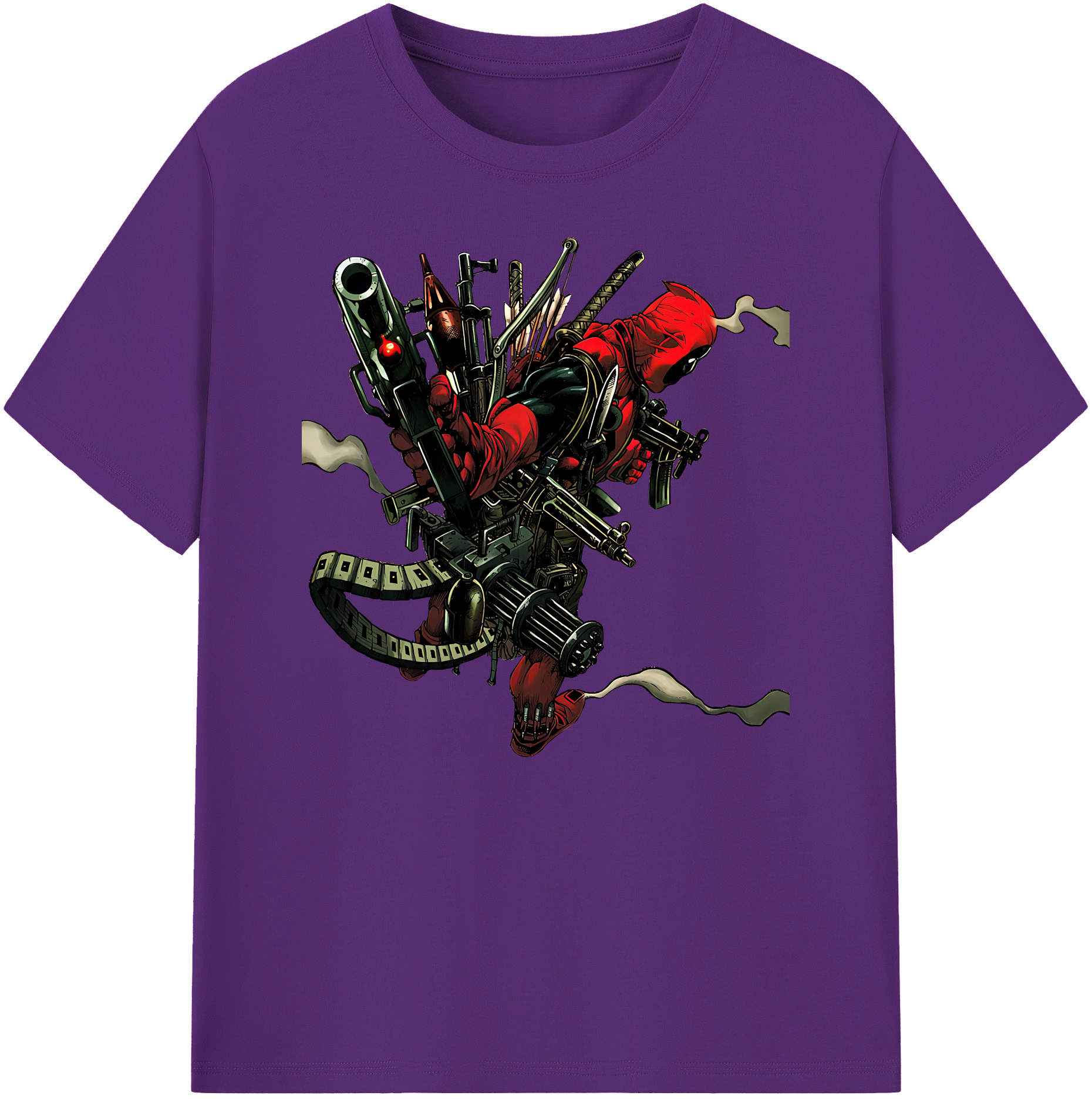 （画像用） Deadpool デッドプール 綿100％ メンズ半袖Tシャツ｜肌触りやわらか＆通気性