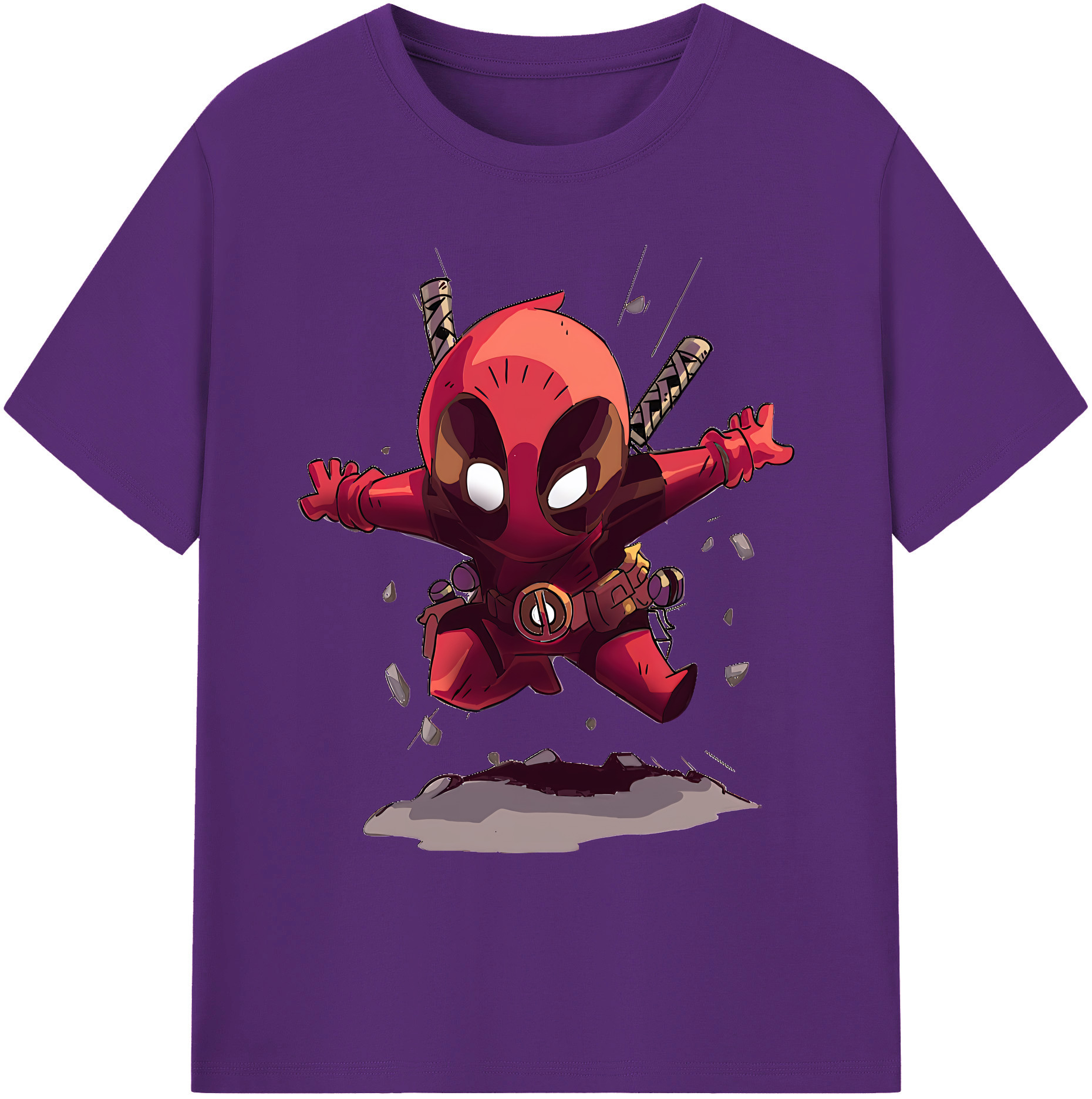 （画像用） Deadpool デッドプール 綿100％ メンズ半袖Tシャツ｜肌触りやわらか＆通気性