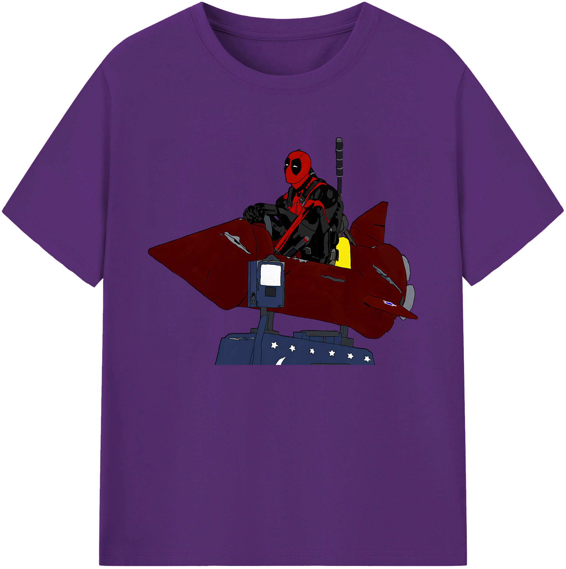 （画像用） Deadpool デッドプール 綿100％ メンズ半袖Tシャツ｜肌触りやわらか＆通気性