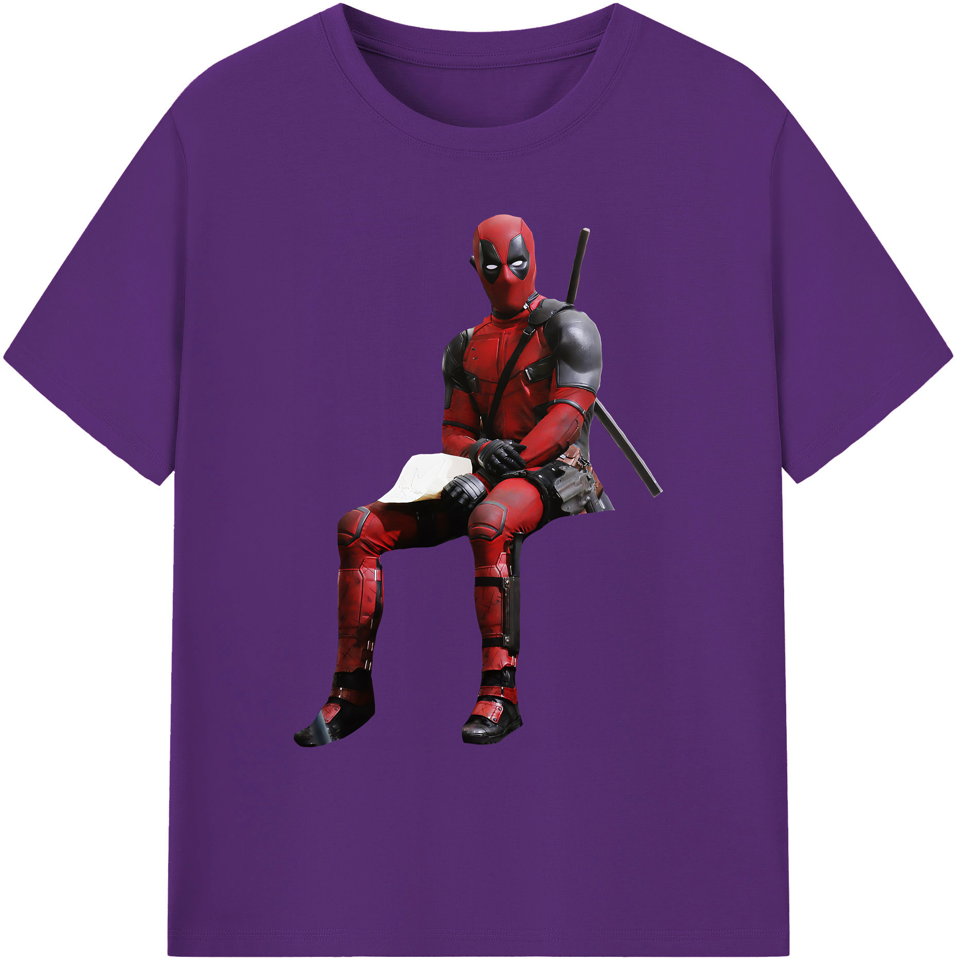 （画像用） Deadpool デッドプール 綿100％ メンズ半袖Tシャツ｜肌触りやわらか＆通気性