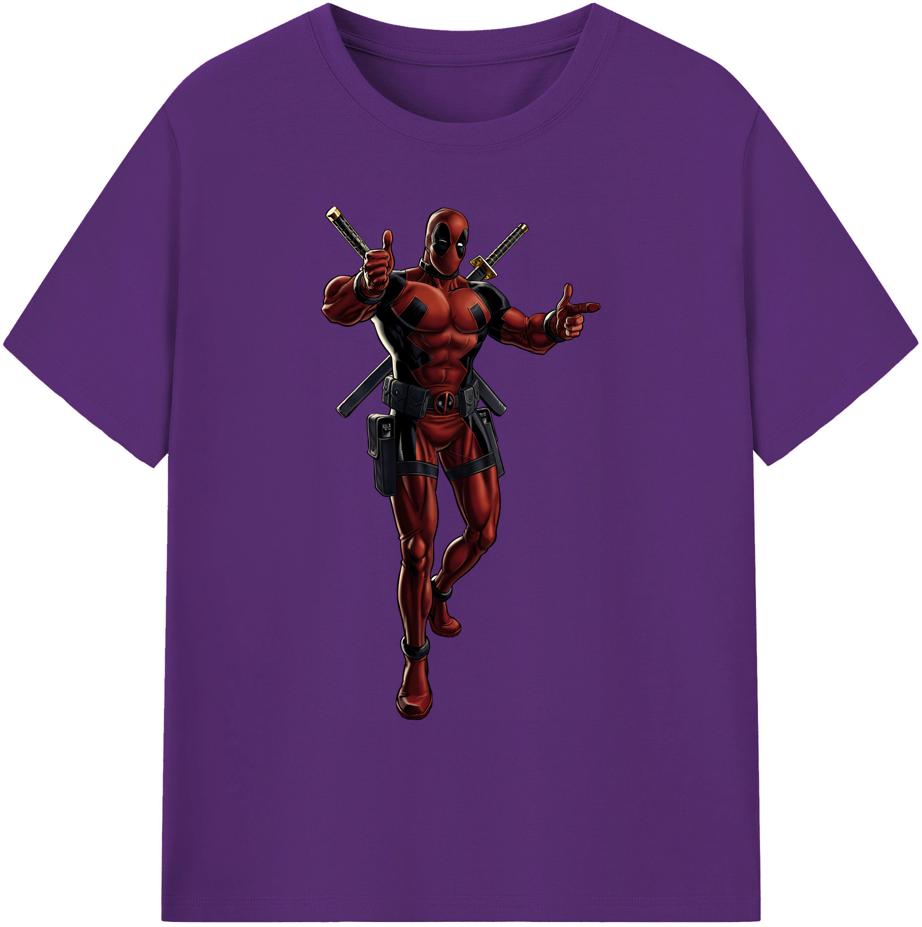 （画像用） Deadpool デッドプール 綿100％ メンズ半袖Tシャツ｜肌触りやわらか＆通気性
