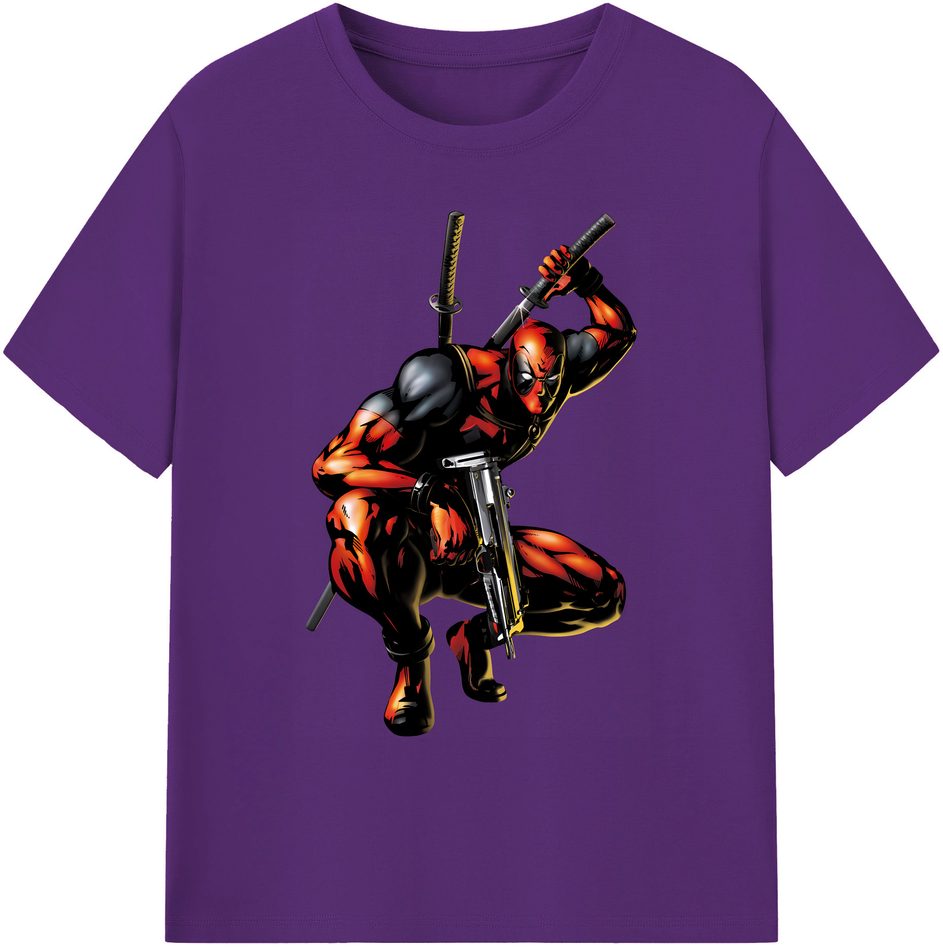 （画像用） Deadpool デッドプール 綿100％ メンズ半袖Tシャツ｜肌触りやわらか＆通気性