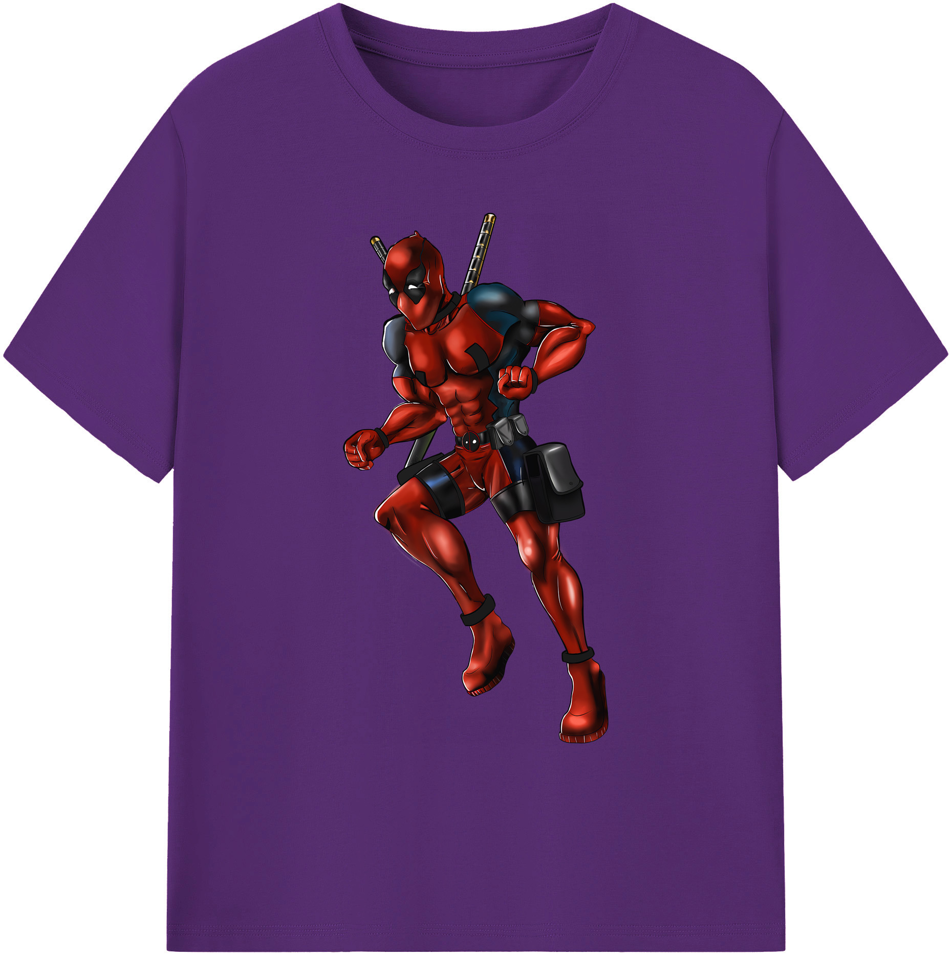 （画像用） Deadpool デッドプール 綿100％ メンズ半袖Tシャツ｜肌触りやわらか＆通気性